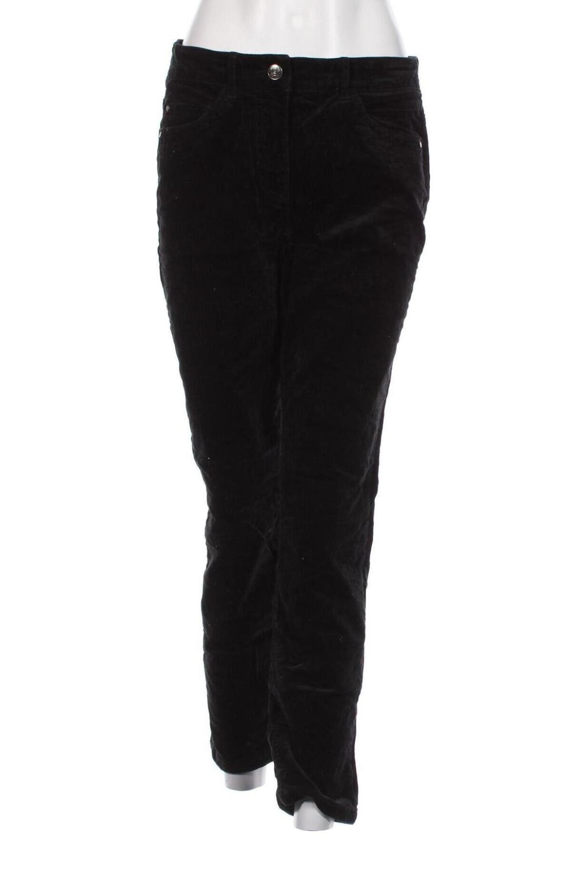 Pantaloni de velvet de femei C&A, Mărime M, Culoare Negru, Preț 30,99 Lei