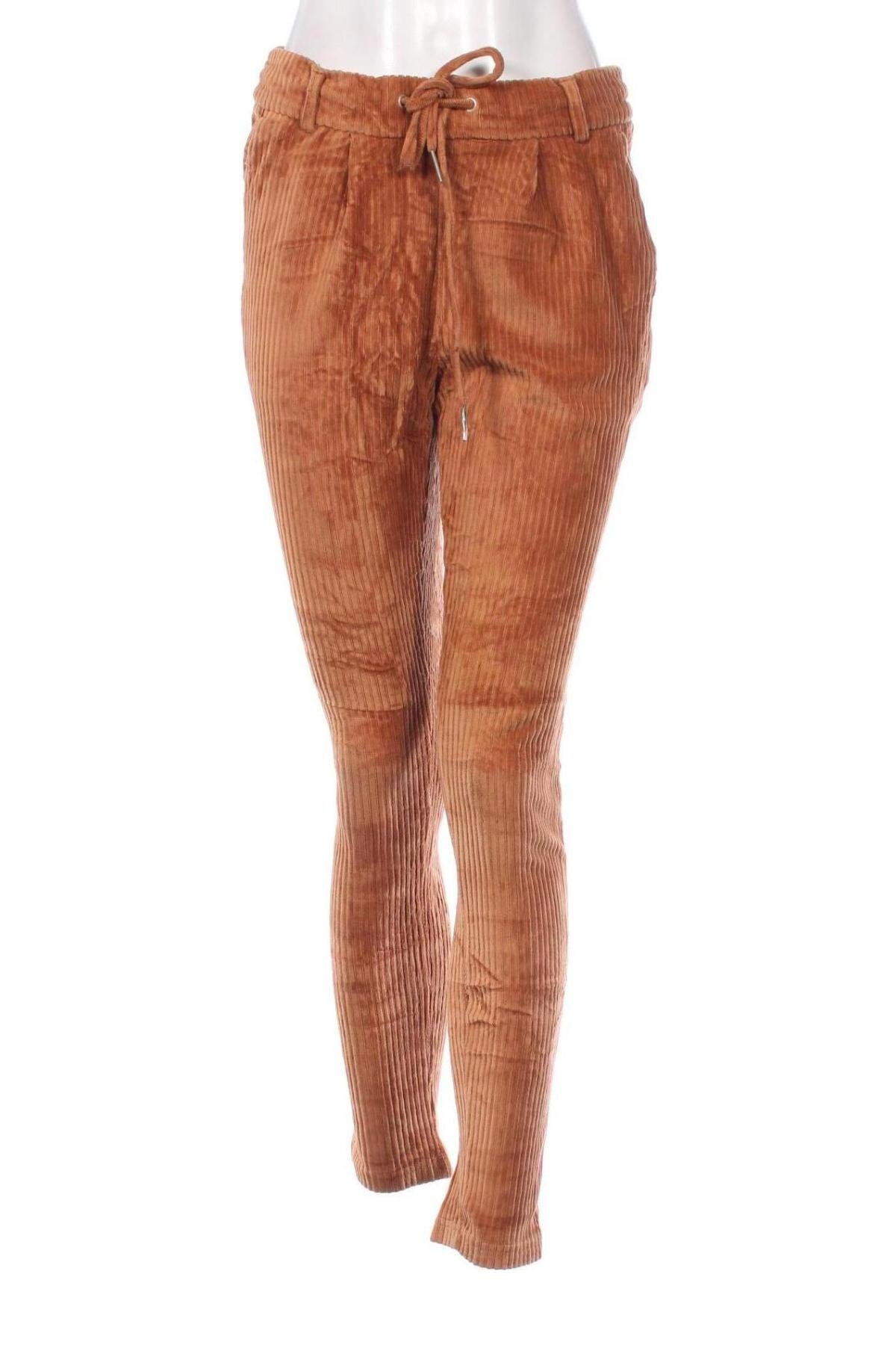 Pantaloni de velvet de femei Casual Ladies, Mărime M, Culoare Maro, Preț 33,99 Lei