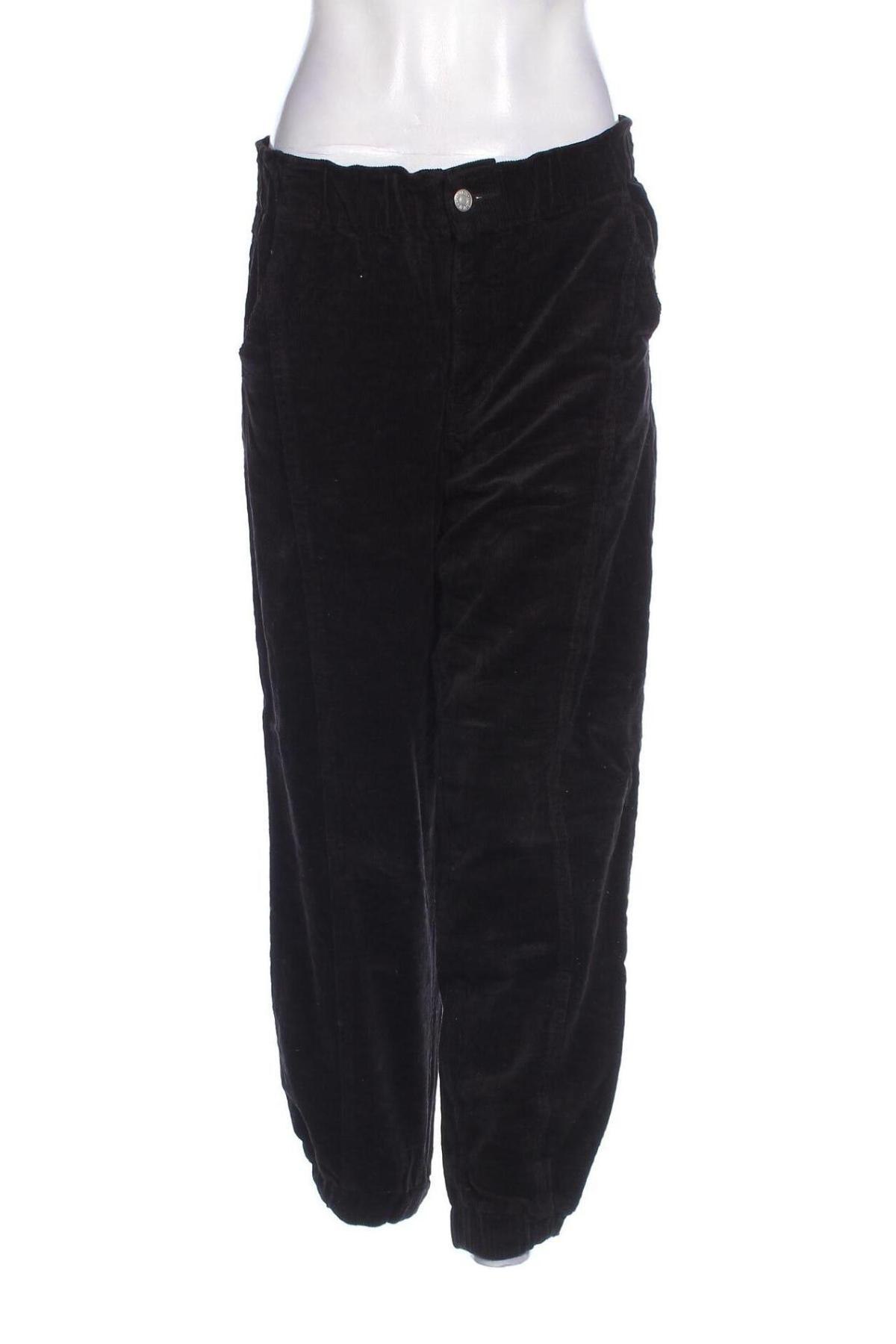 Pantaloni de velvet de femei Forever 21, Mărime M, Culoare Negru, Preț 88,99 Lei