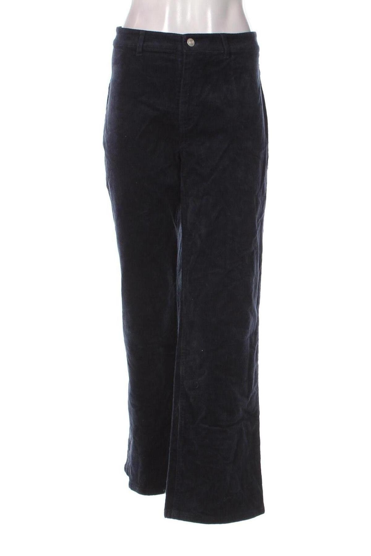 Pantaloni de velvet de femei G.W., Mărime L, Culoare Albastru, Preț 100,99 Lei