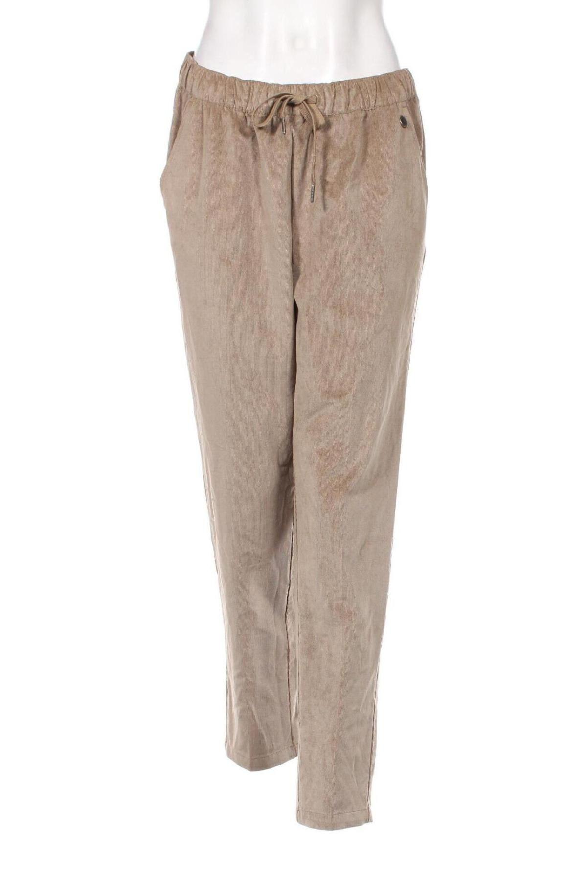 Pantaloni de velvet de femei Gina Benotti, Mărime M, Culoare Bej, Preț 52,99 Lei