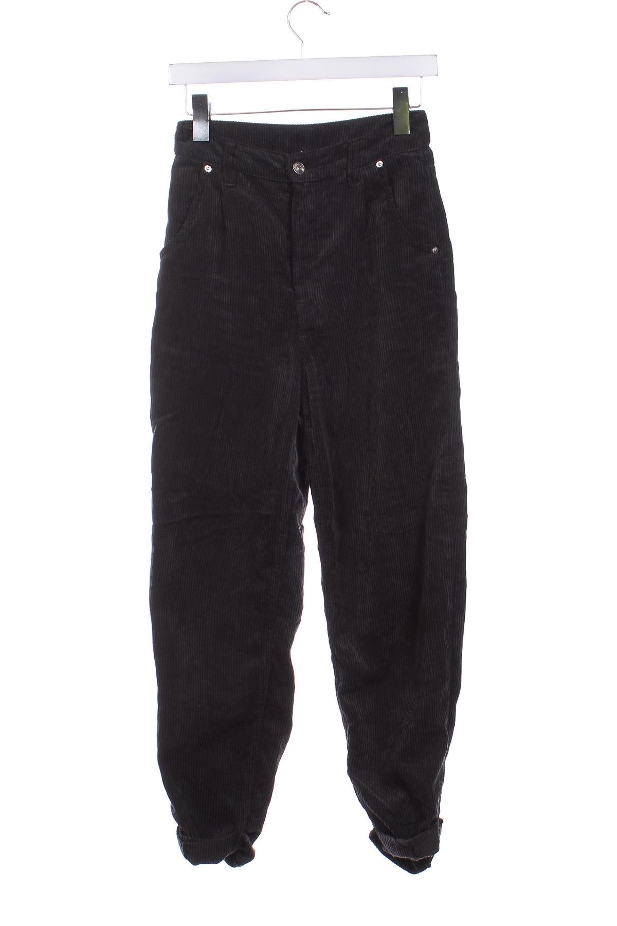 Pantaloni de velvet de femei H&M Divided, Mărime XS, Culoare Negru, Preț 28,99 Lei