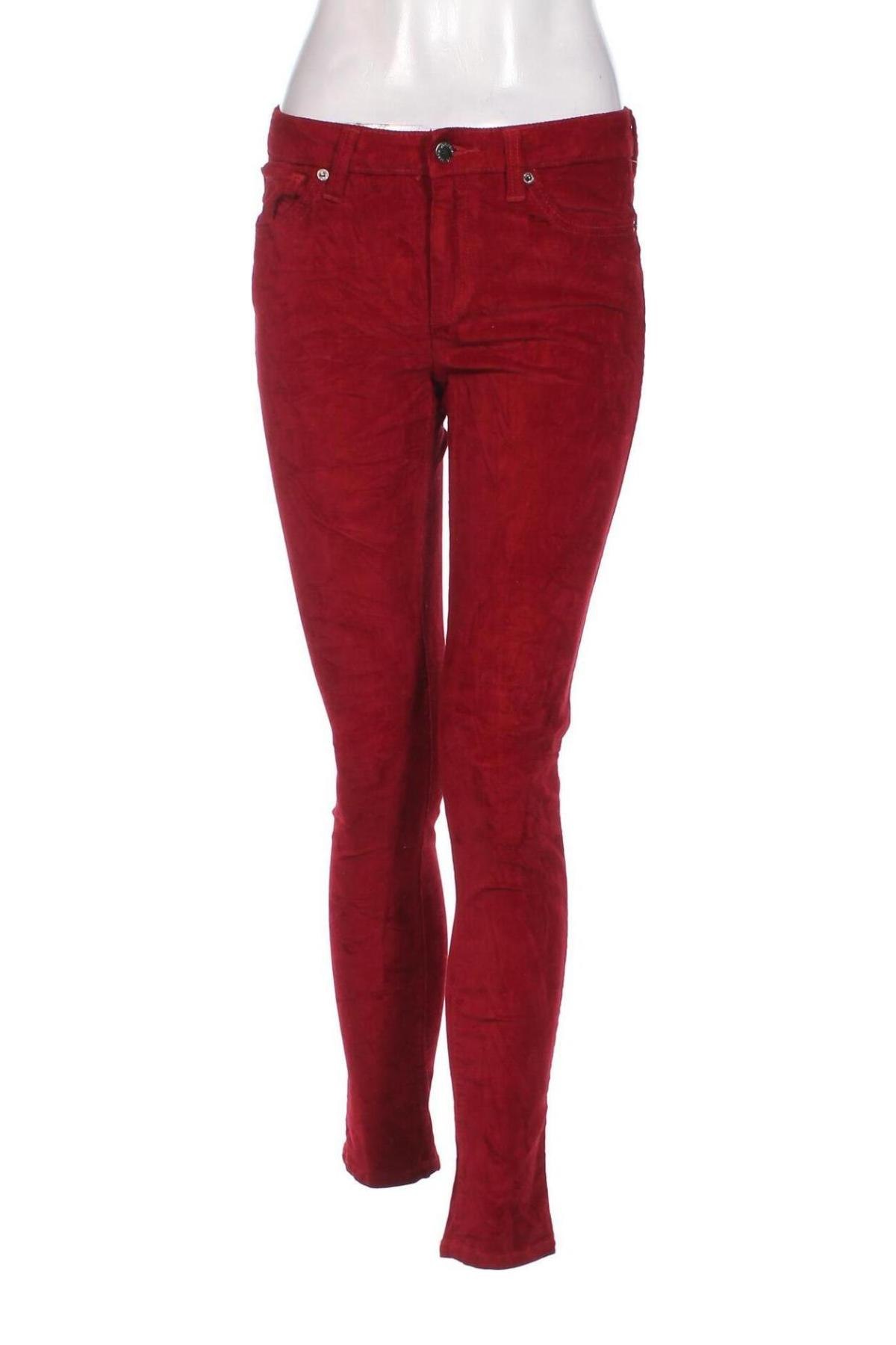 Pantaloni de velvet de femei Joe Fresh, Mărime S, Culoare Roșu, Preț 33,99 Lei