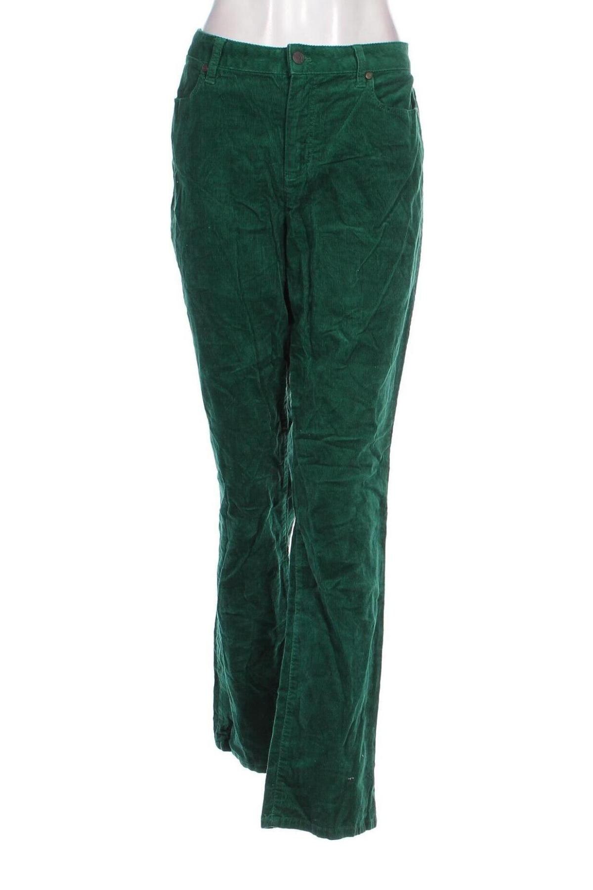 Pantaloni de velvet de femei Talbots, Mărime XL, Culoare Verde, Preț 95,99 Lei