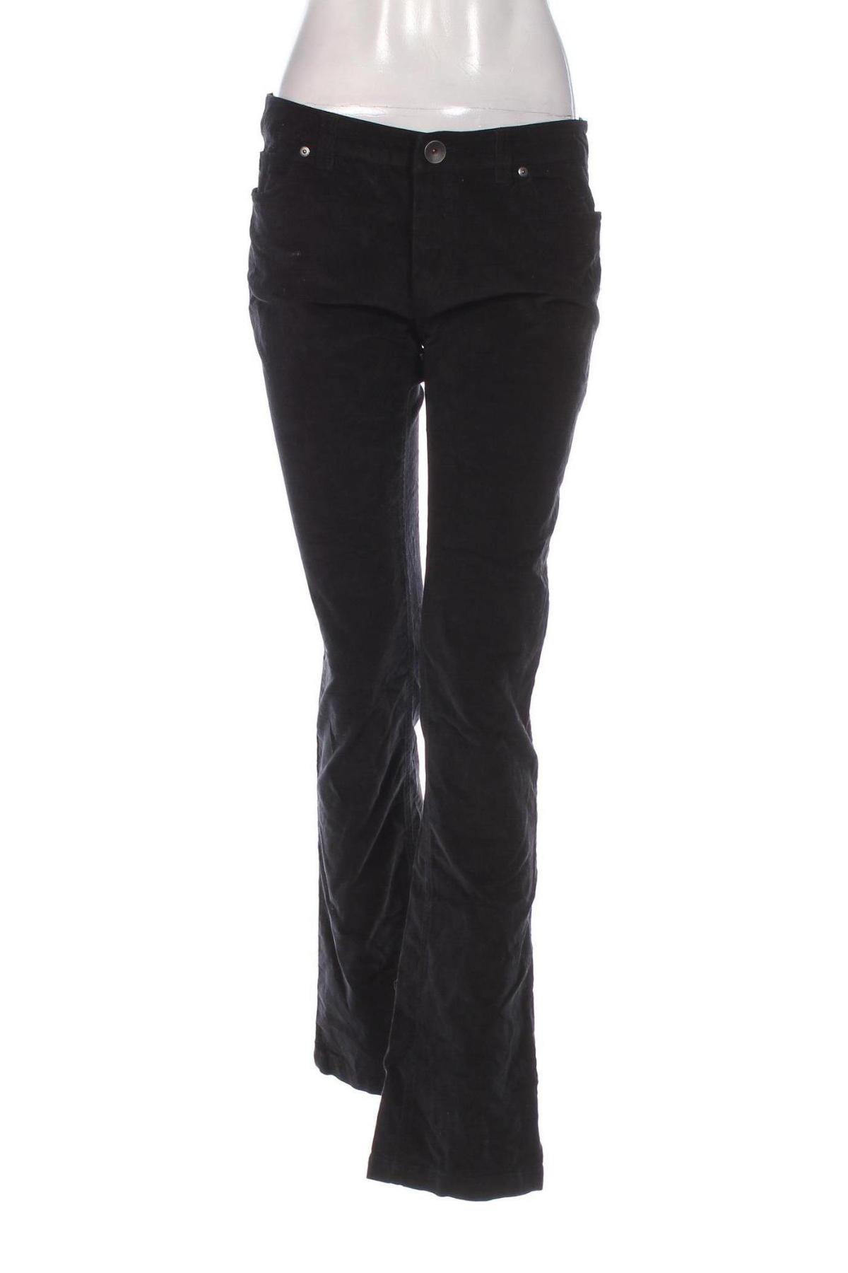 Pantaloni de velvet de femei United Colors Of Benetton, Mărime M, Culoare Negru, Preț 55,99 Lei