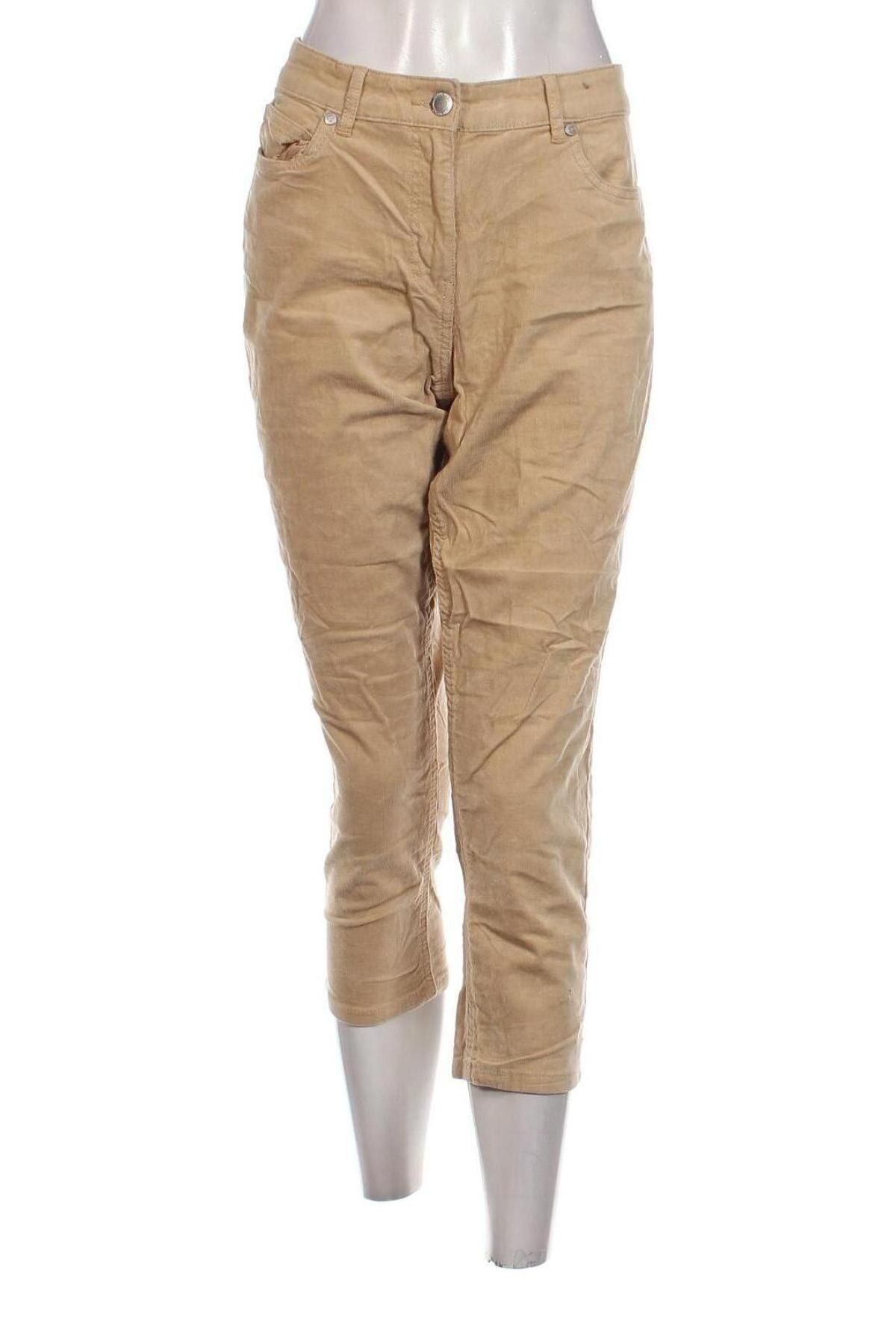 Damen Cordhose Up 2 Fashion, Größe M, Farbe Beige, Preis 6,49 €