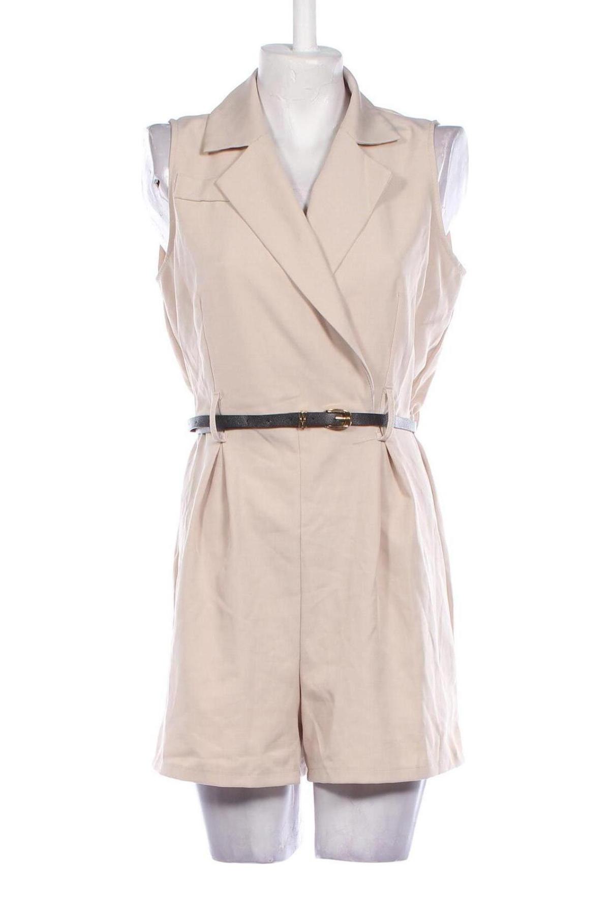 Women's short jumpsuit, Mărime S, Culoare Bej, Preț 99,49 Lei