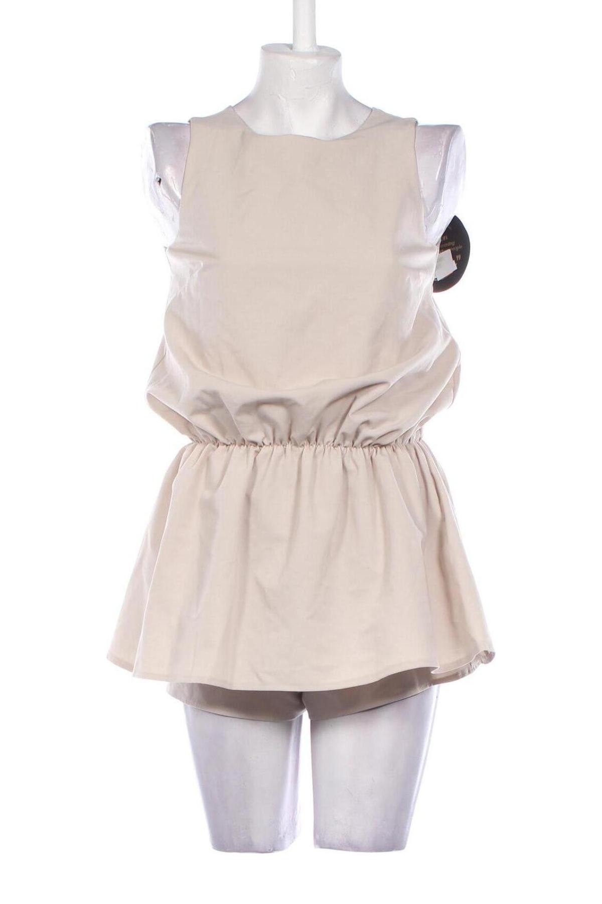 Kurzer Damenoverall, Größe M, Farbe Beige, Preis € 24,49