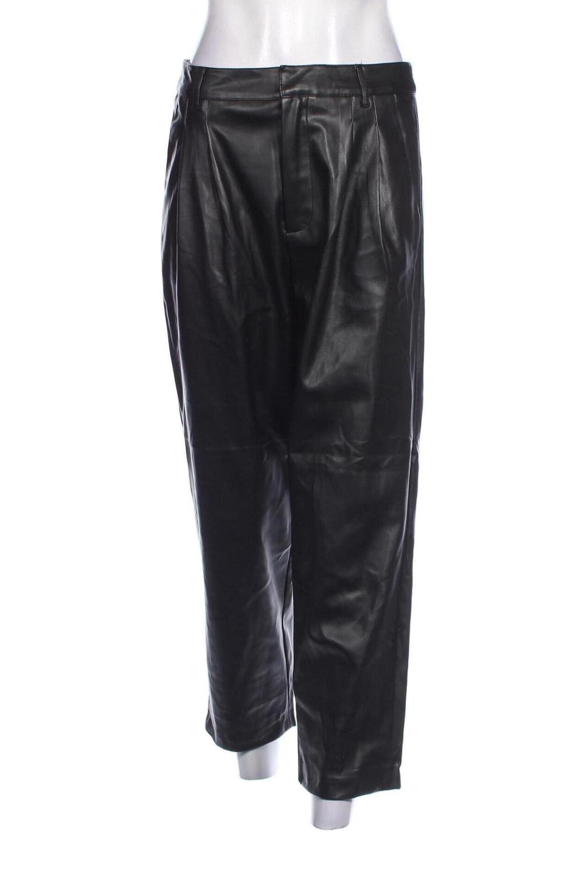 Pantaloni de piele pentru damă, Mărime M, Culoare Negru, Preț 95,99 Lei