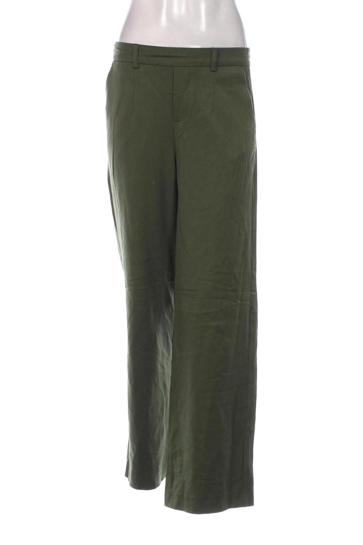 Pantaloni de femei Object, Mărime XS, Culoare Verde, Preț 134,99 Lei