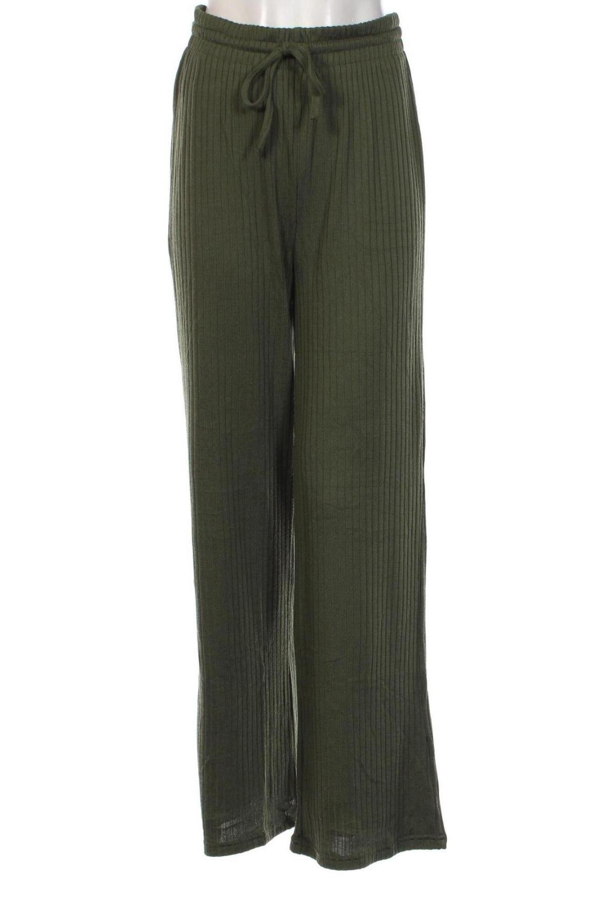 Pantaloni de femei Stradivarius, Mărime M, Culoare Verde, Preț 95,99 Lei