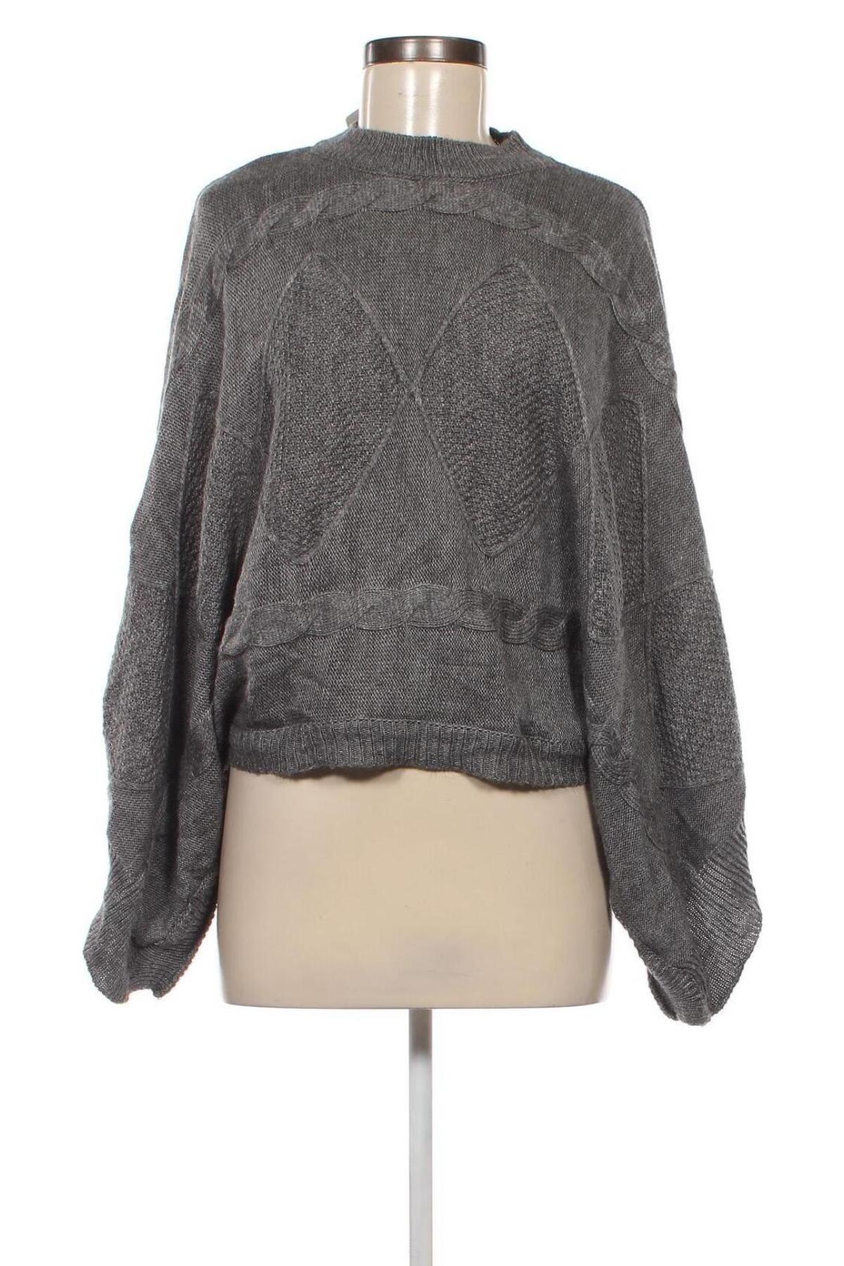 Damenpullover, Größe L, Farbe Grau, Preis 9,49 €