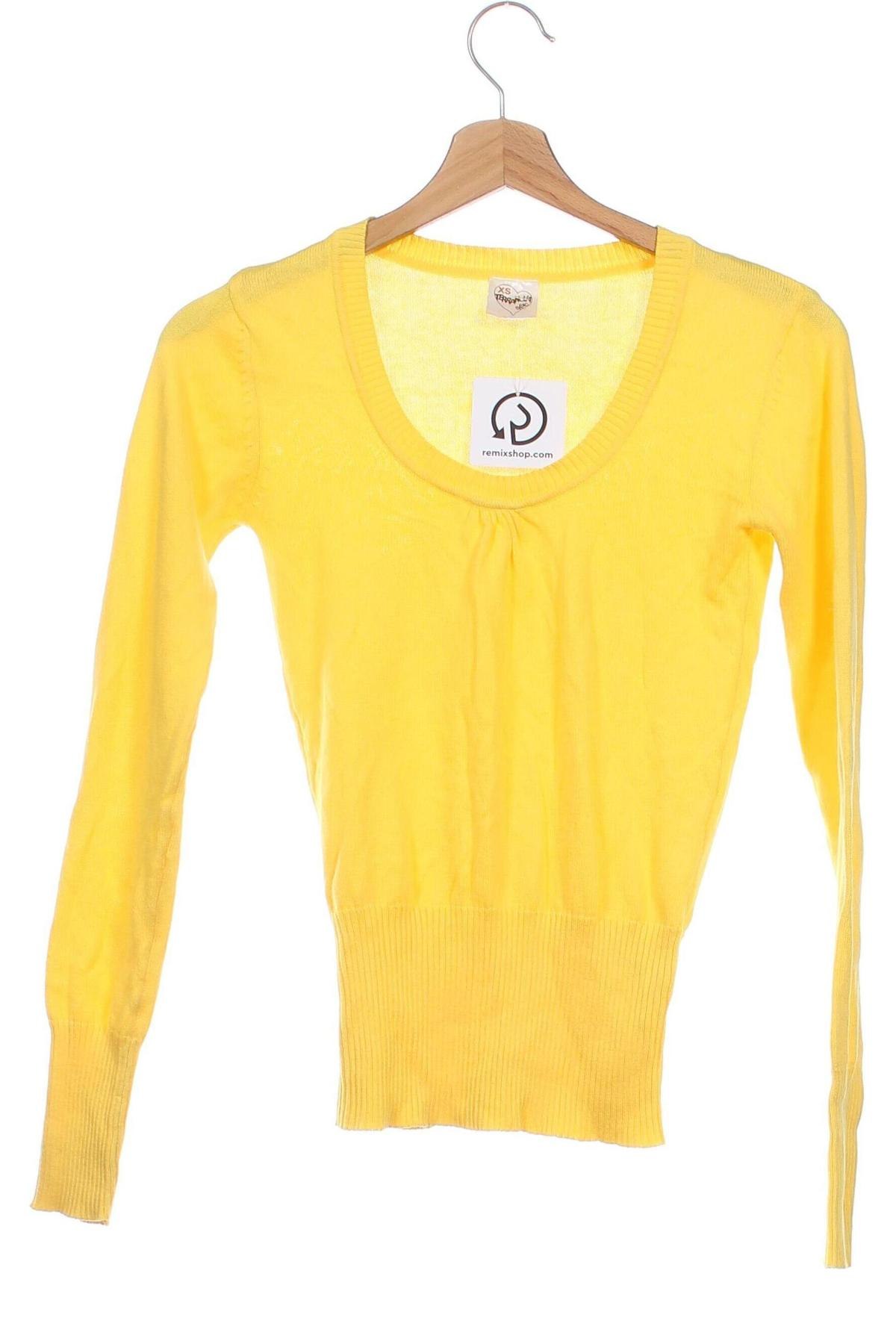 Damenpullover Terranova, Größe XS, Farbe Gelb, Preis € 10,99