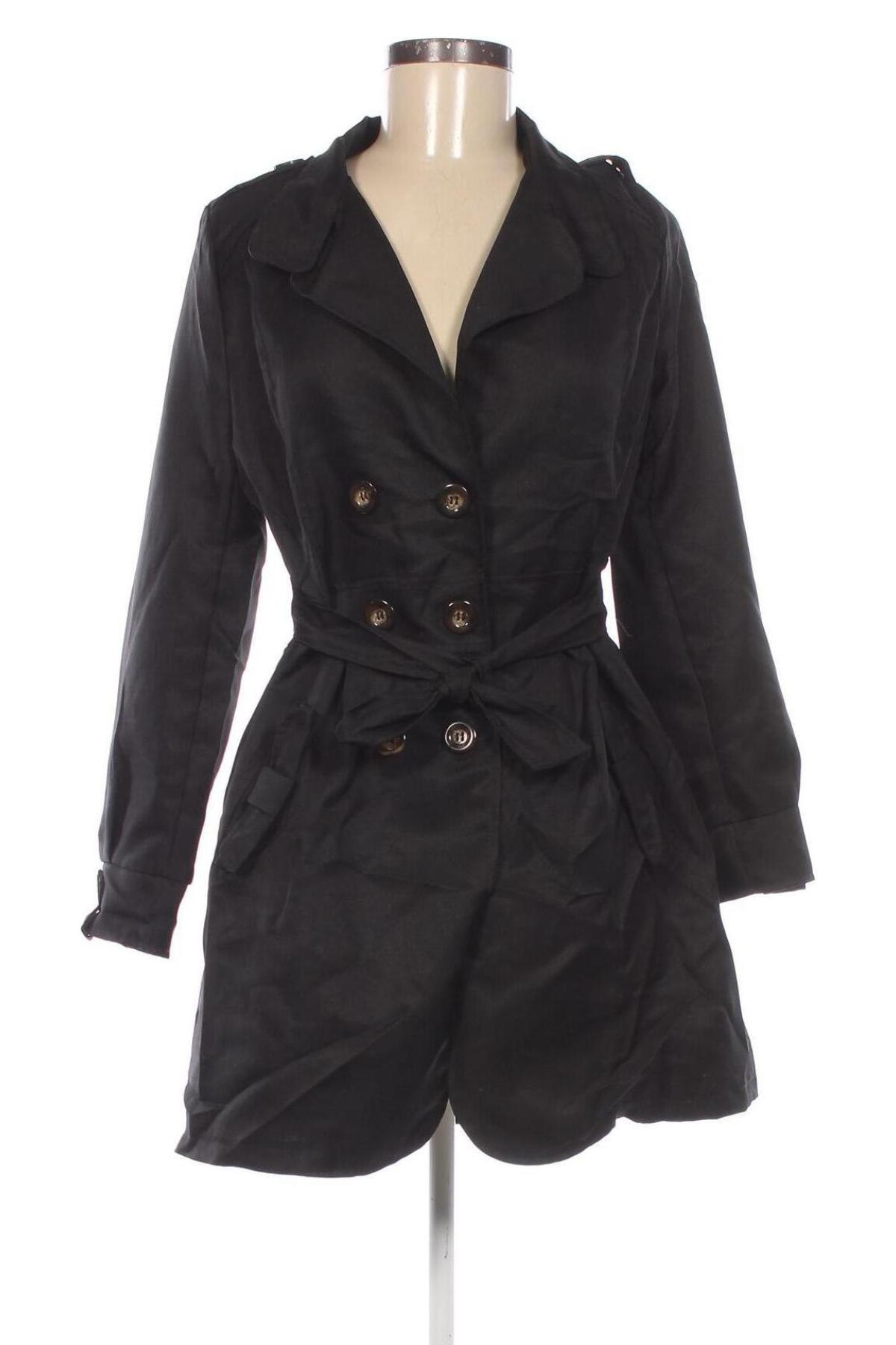 Trench de femei, Mărime M, Culoare Negru, Preț 89,99 Lei