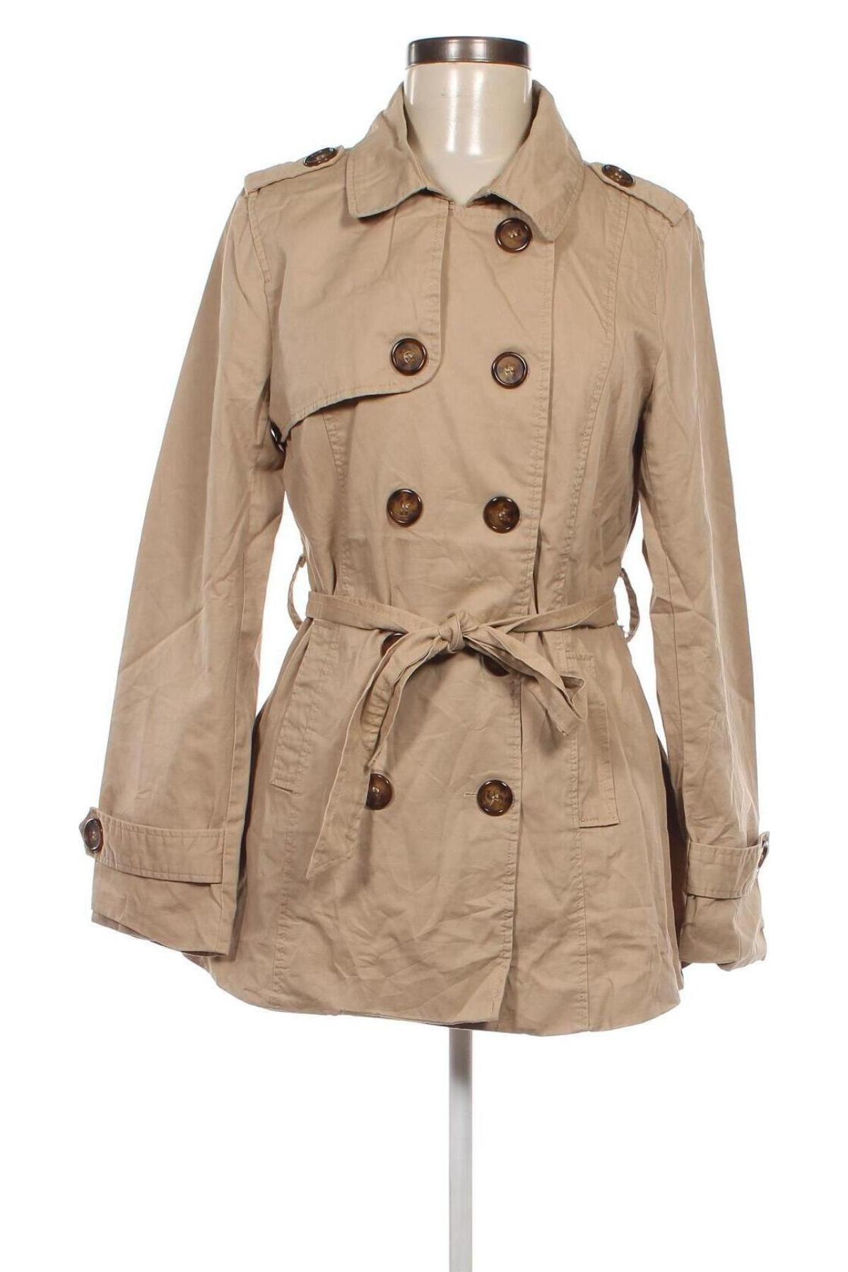 Damen Trenchcoat Ambiance, Größe M, Farbe Beige, Preis 8,99 €