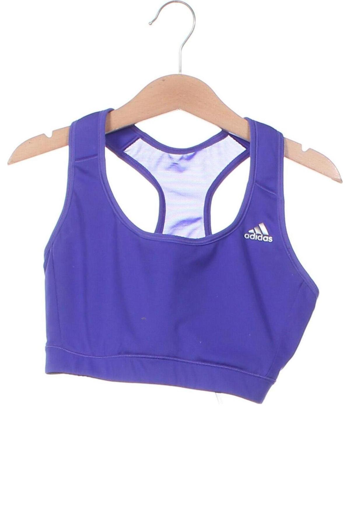 Damen Sporttop Adidas, Größe XXS, Farbe Blau, Preis € 18,32