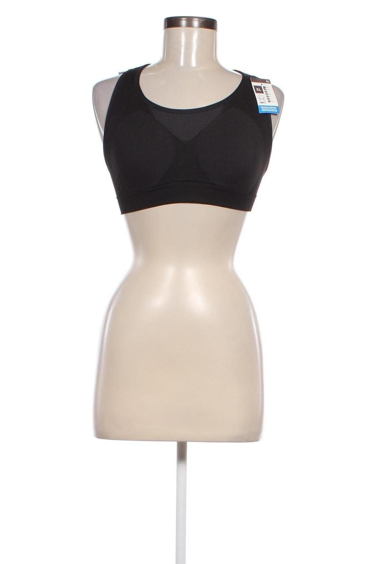 Damen Sporttop Decathlon, Größe L, Farbe Schwarz, Preis 12,23 €