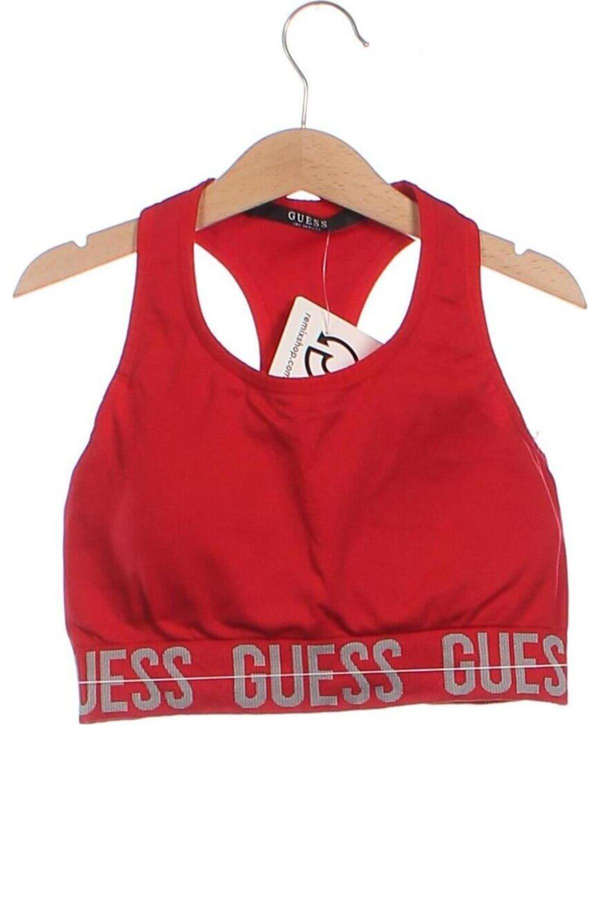 Damski sportowy top Guess, Rozmiar S, Kolor Czerwony, Cena 78,16 zł