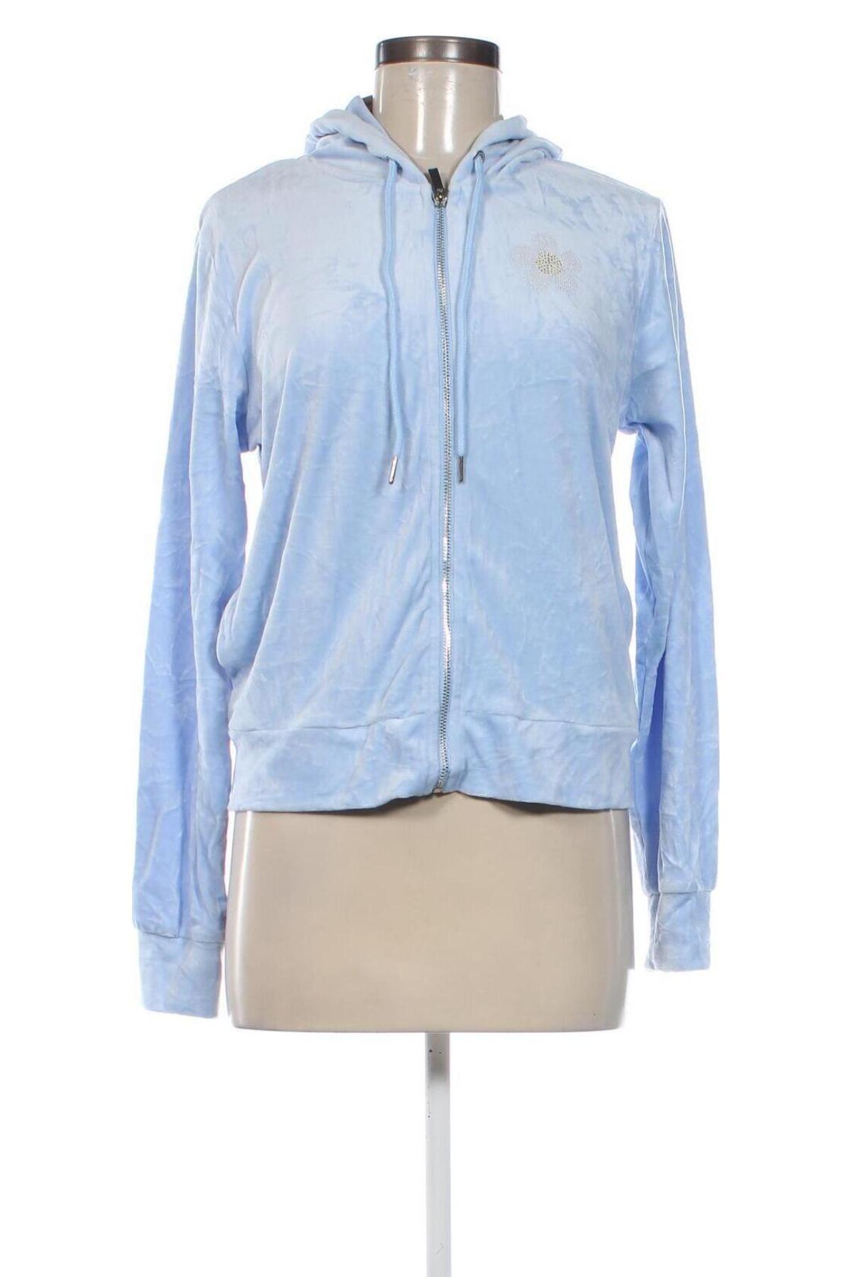 Damen Sweatshirt No Boundaries, Größe L, Farbe Blau, Preis 4,99 €