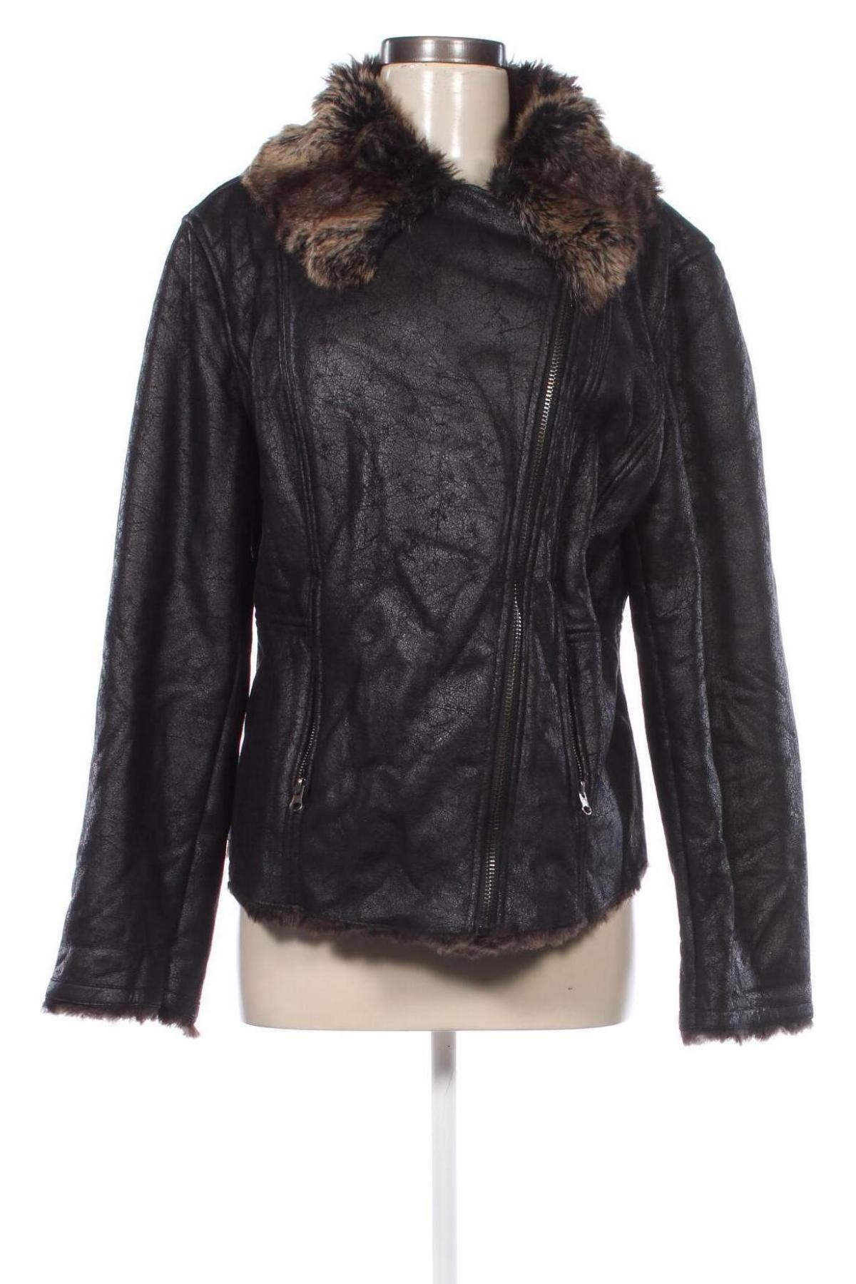 Damen Lederjacke, Größe XL, Farbe Schwarz, Preis € 40,99