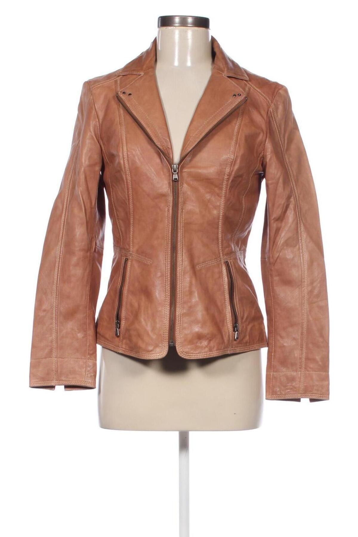 Damen Lederjacke, Größe S, Farbe Braun, Preis € 37,99