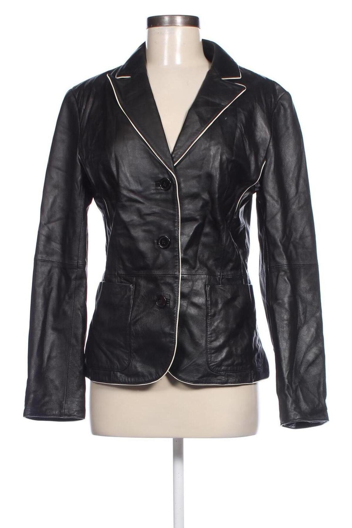 Damen Lederjacke TCM, Größe M, Farbe Schwarz, Preis 27,49 €