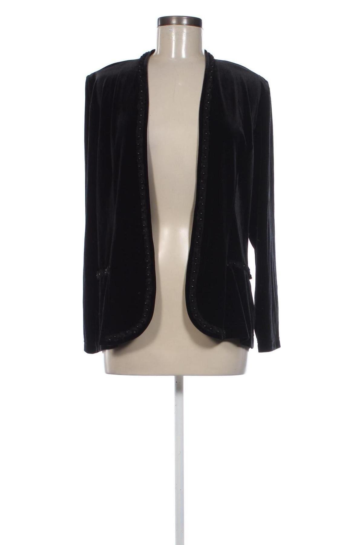 Damen Blazer Georgede, Größe XL, Farbe Schwarz, Preis € 18,49