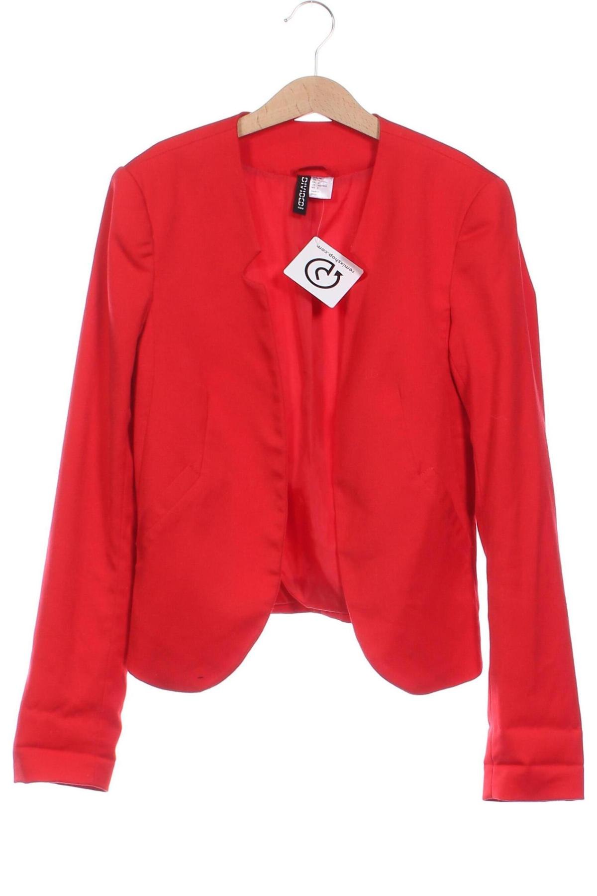 Damen Blazer H&M Divided, Größe XS, Farbe Rot, Preis € 15,99