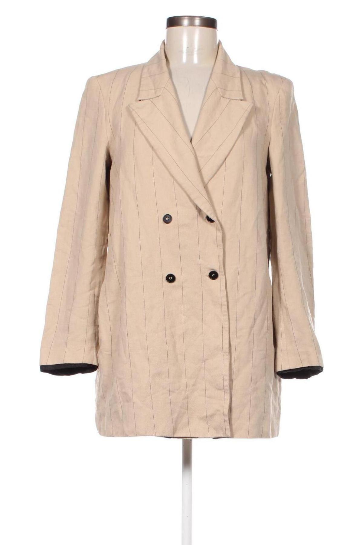 Damen Blazer Zara, Größe S, Farbe Beige, Preis 13,99 €