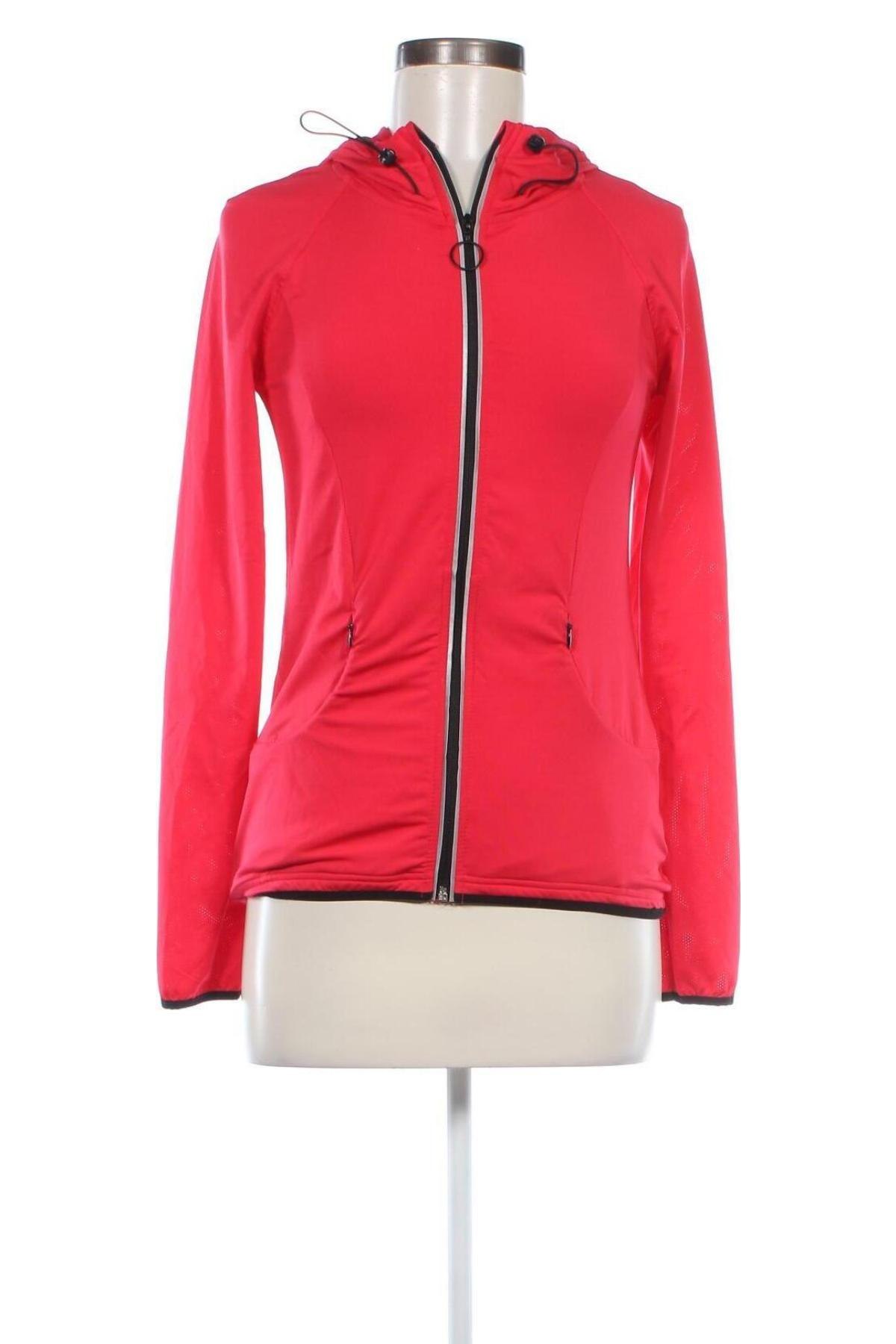 Damska bluza sportowa Bershka, Rozmiar S, Kolor Czerwony, Cena 71,99 zł