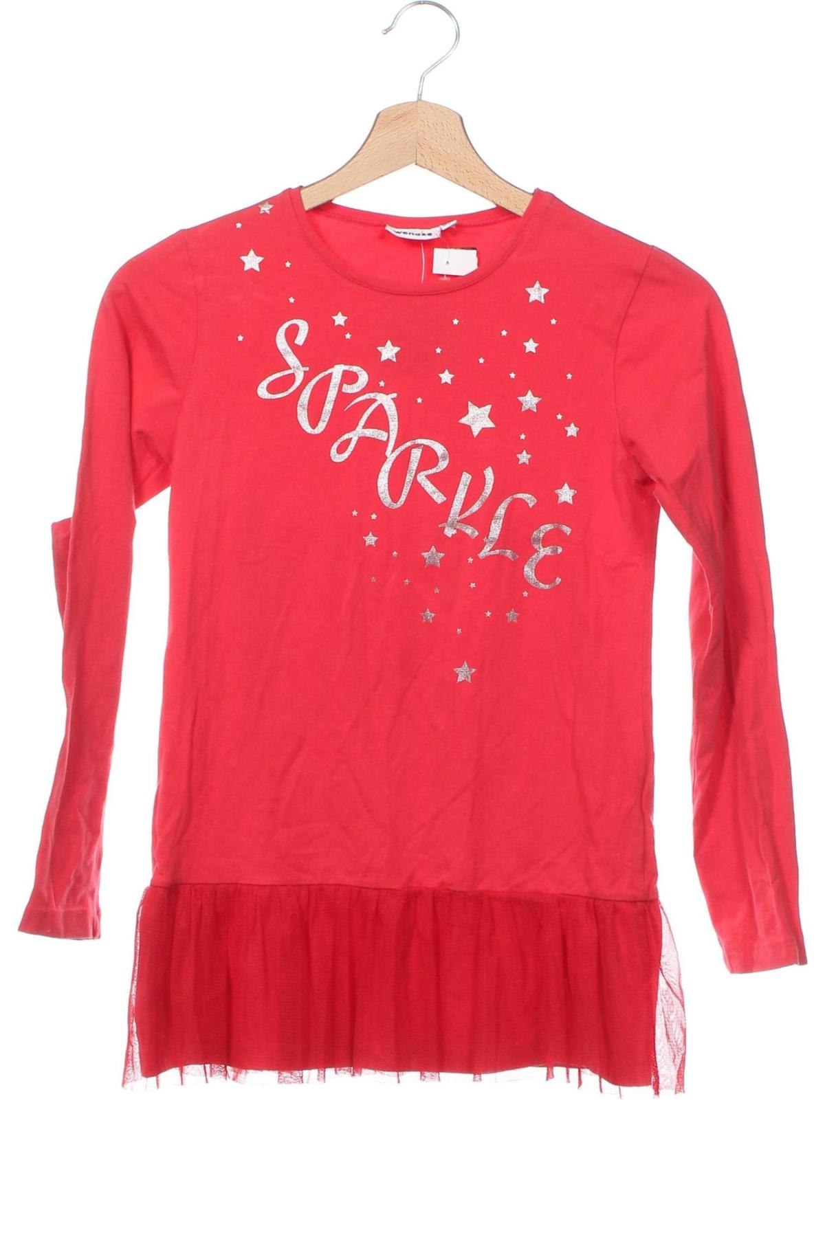 Kinder Shirt, Größe 10-11y/ 146-152 cm, Farbe Rot, Preis 2,23 €