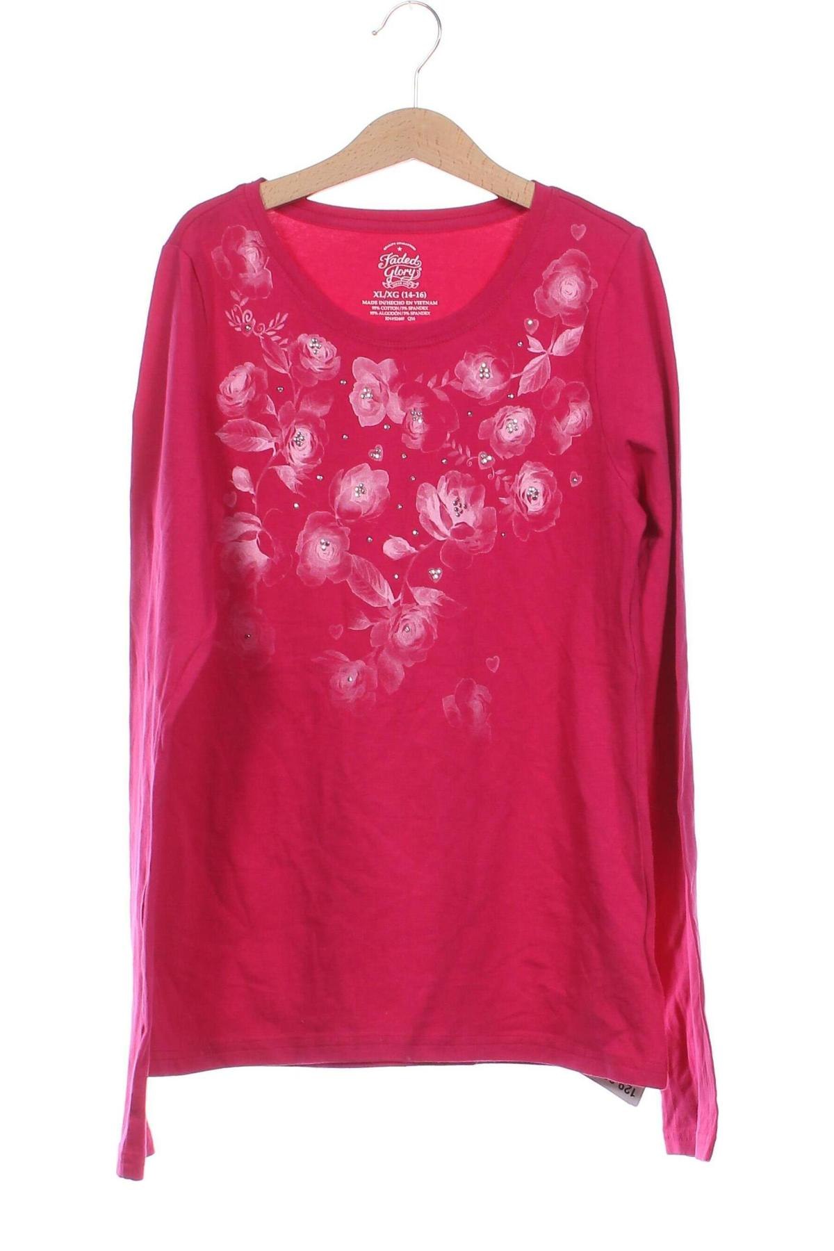 Kinder Shirt Faded Glory, Größe 14-15y/ 168-170 cm, Farbe Rosa, Preis € 3,99