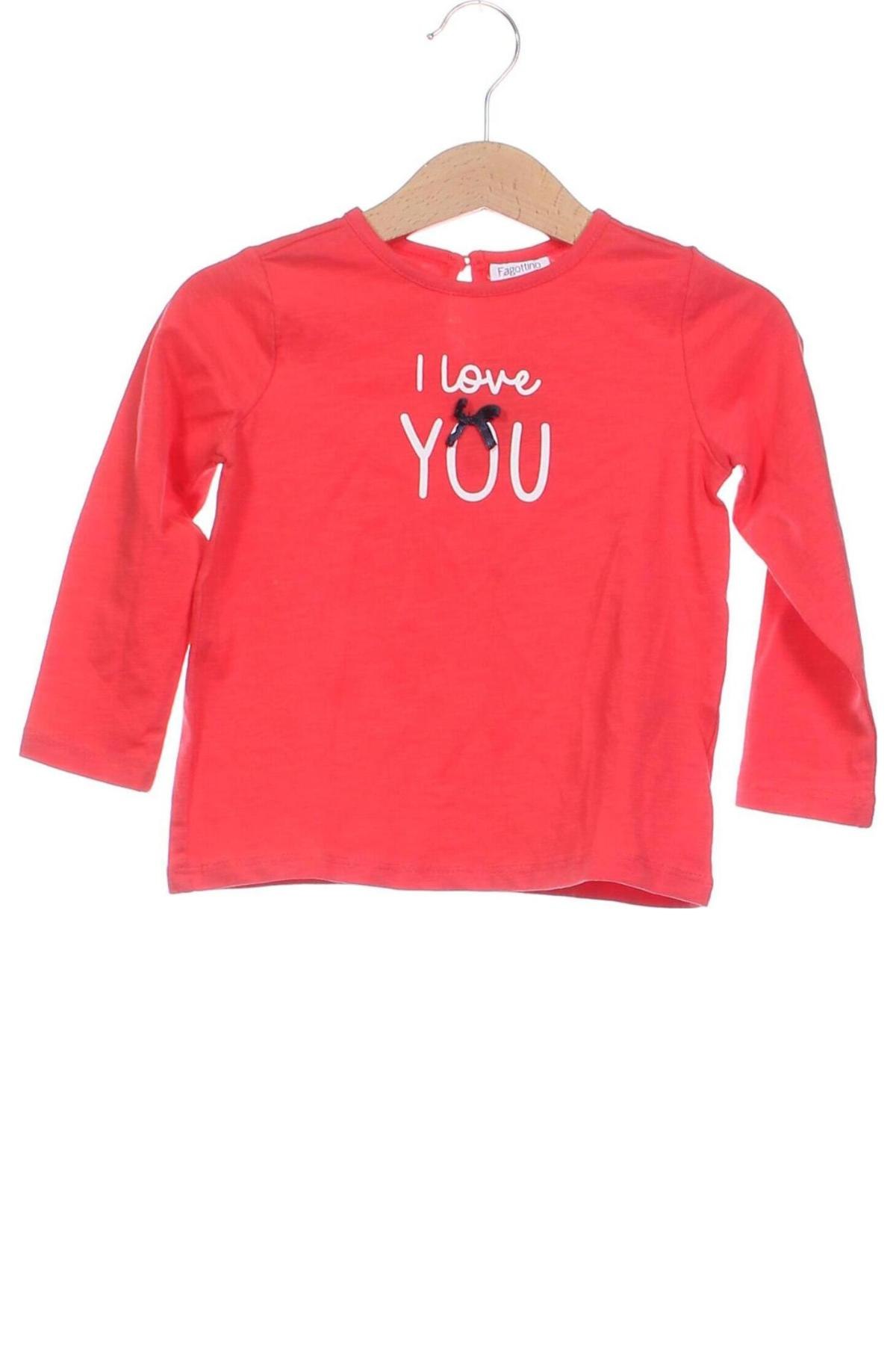 Kinder Shirt Fagottino By Oviesse, Größe 12-18m/ 80-86 cm, Farbe Rot, Preis € 3,99