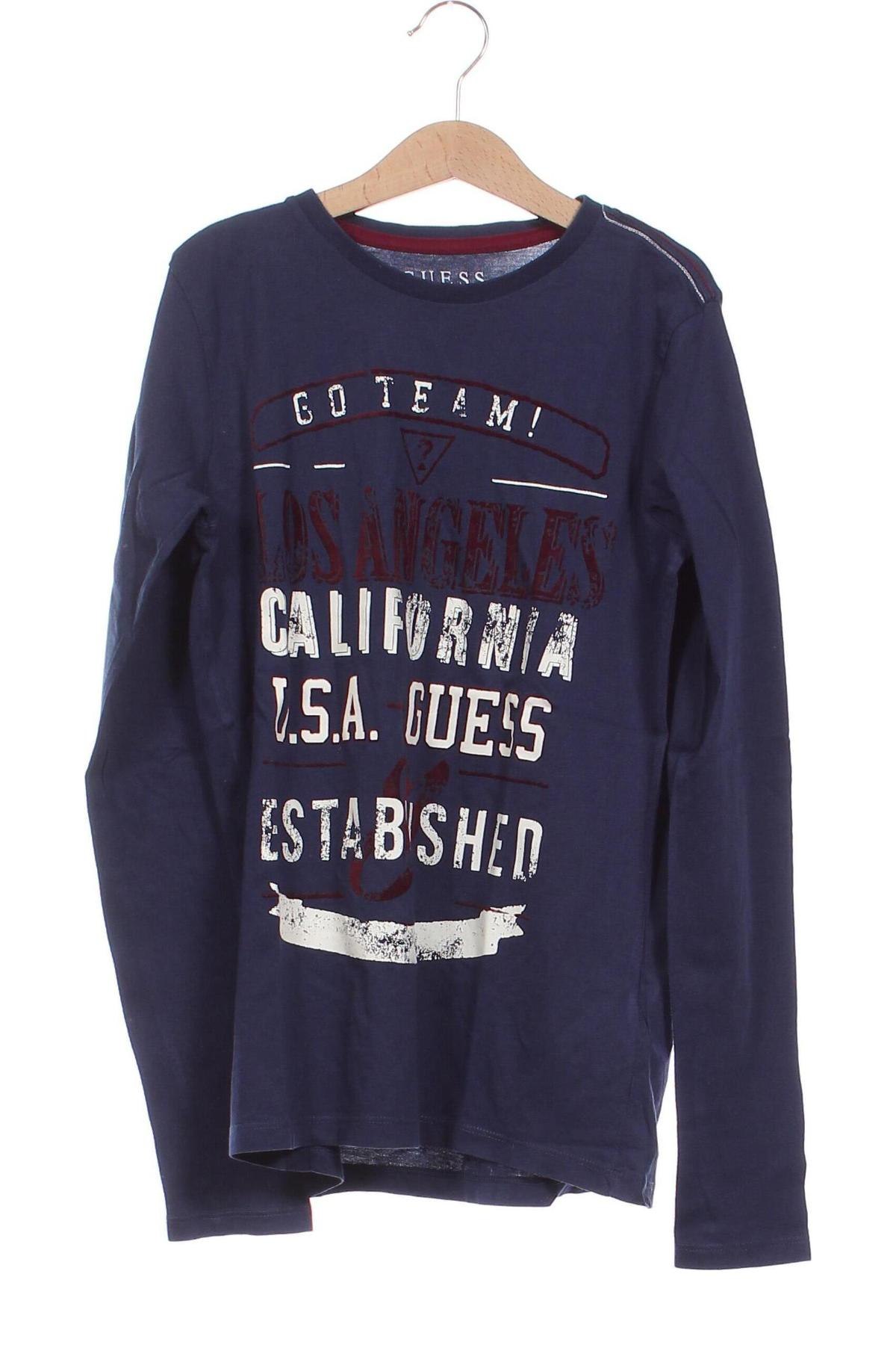 Детска блуза Guess, Размер 11-12y/ 152-158 см, Цвят Син, Цена 34,00 лв.