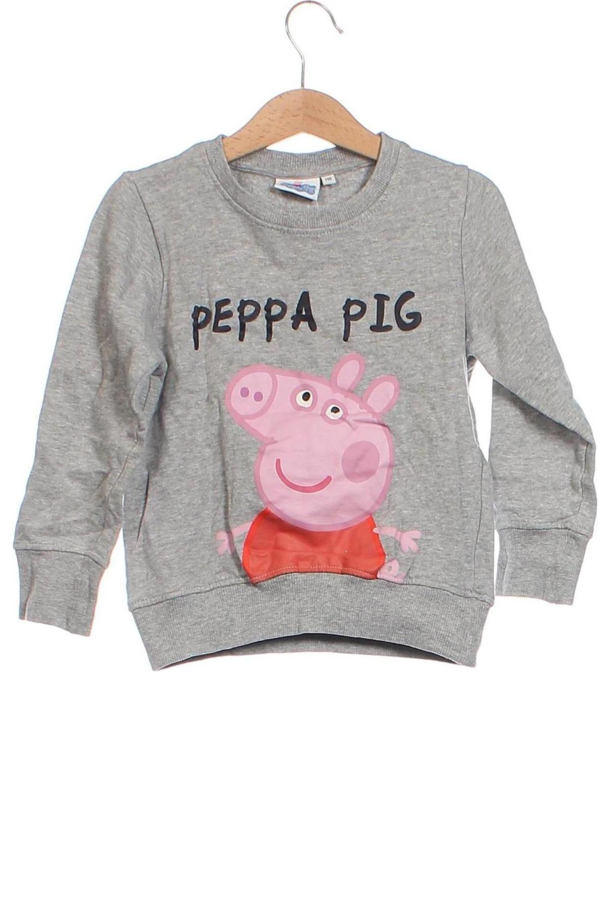 Детска блуза Peppa Pig, Размер 3-4y/ 104-110 см, Цвят Сив, Цена 8,49 лв.