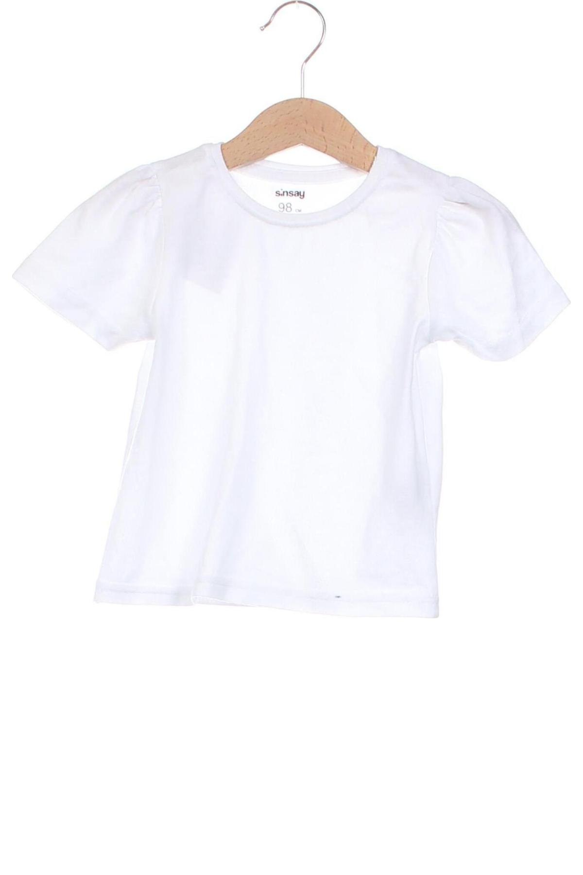 Kinder Shirt Sinsay, Größe 2-3y/ 98-104 cm, Farbe Weiß, Preis € 7,78