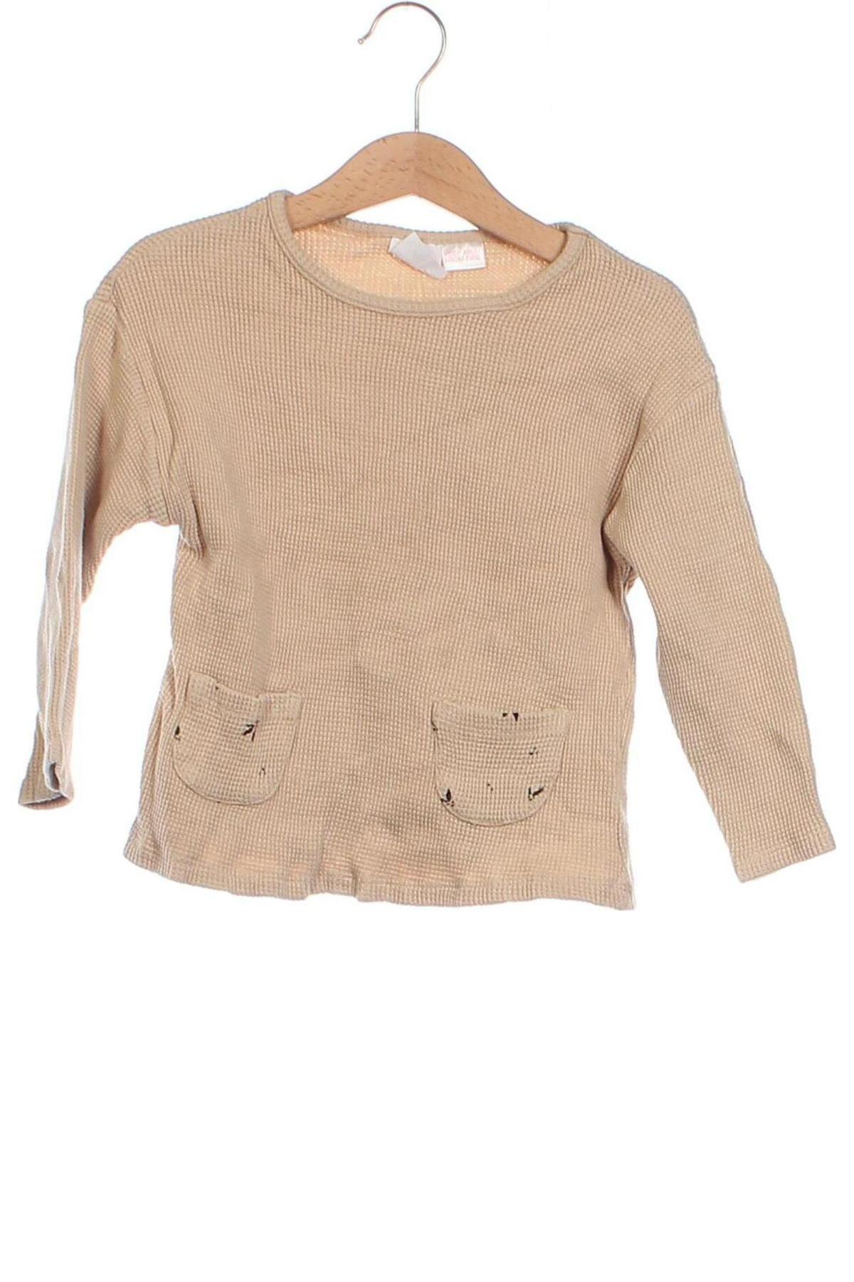 Kinder Shirt Zara, Größe 18-24m/ 86-98 cm, Farbe Beige, Preis € 4,99