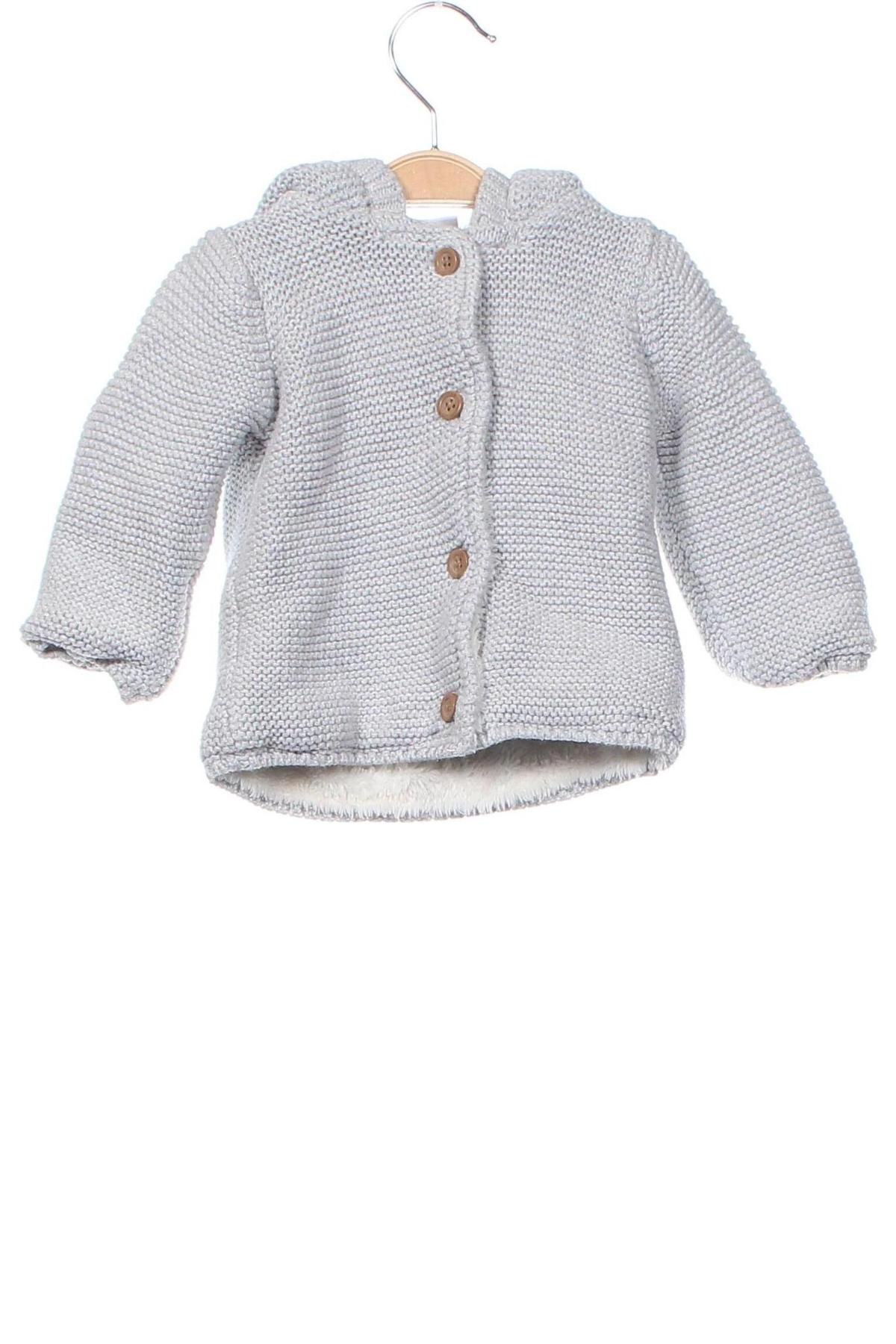 Kinder Strickjacke F&F, Größe 3-6m/ 62-68 cm, Farbe Grau, Preis 6,99 €