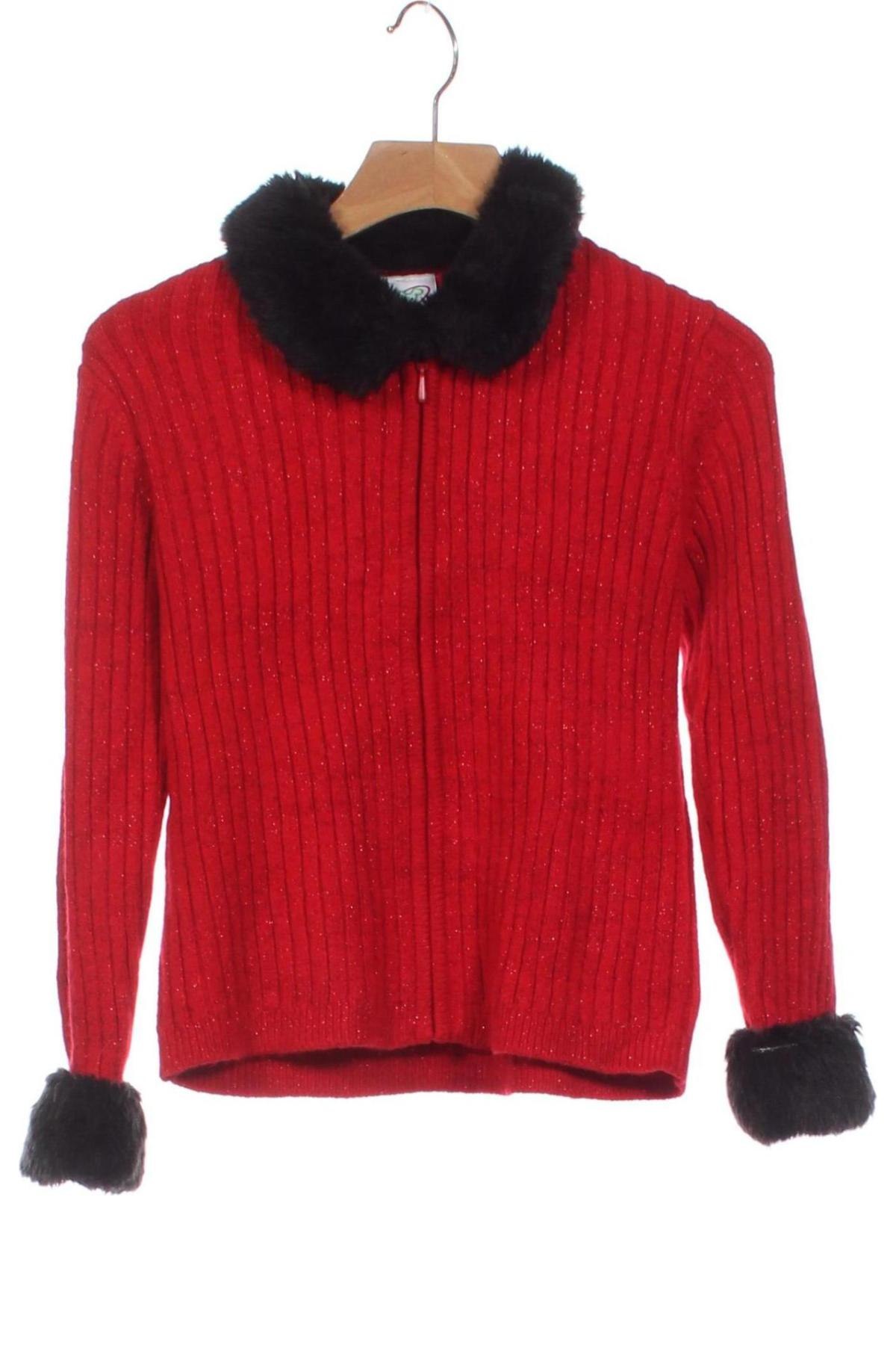 Kinder Strickjacke Greendog, Größe 5-6y/ 116-122 cm, Farbe Rot, Preis € 11,99