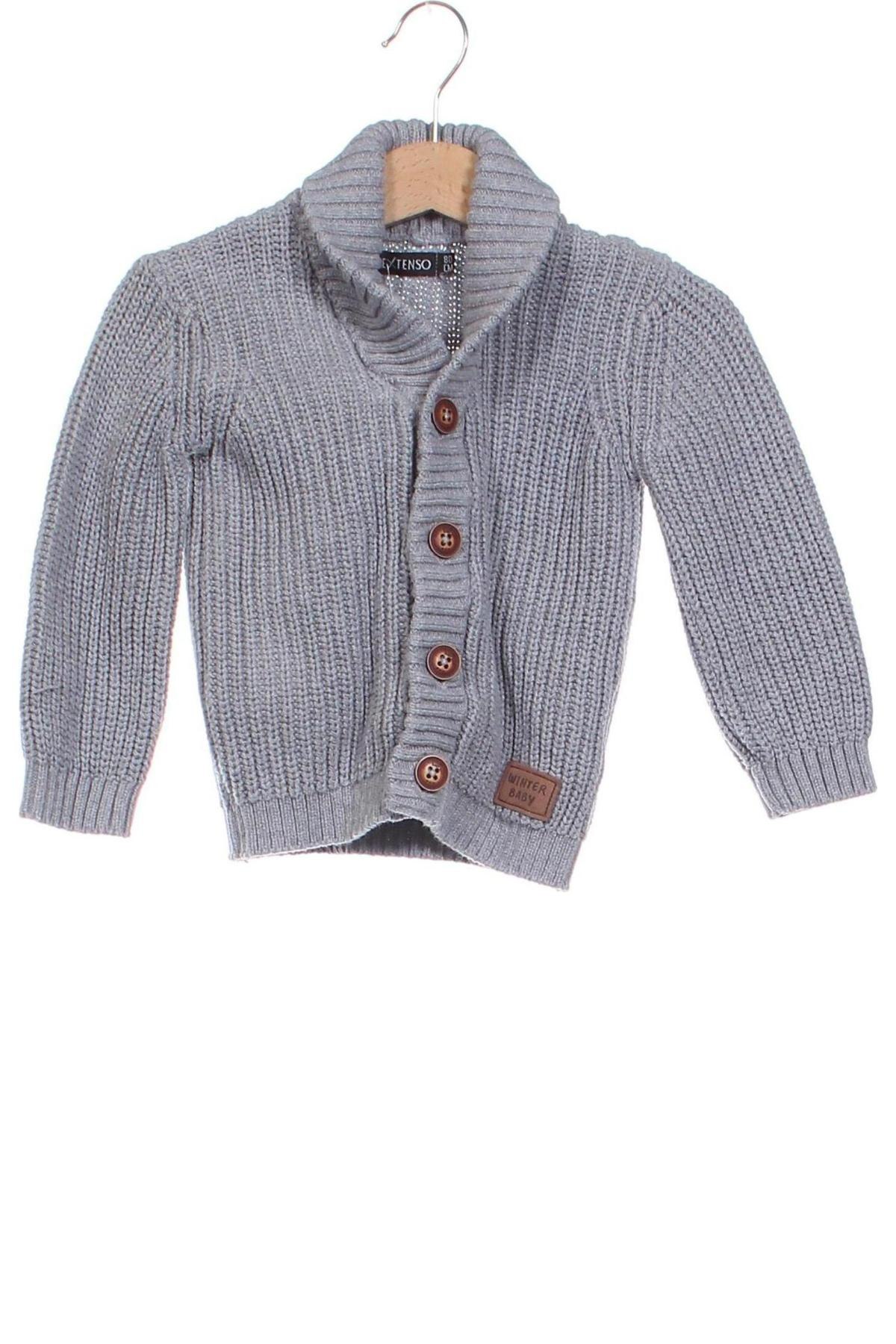 Kinder Strickjacke In Extenso, Größe 9-12m/ 74-80 cm, Farbe Grau, Preis 4,99 €