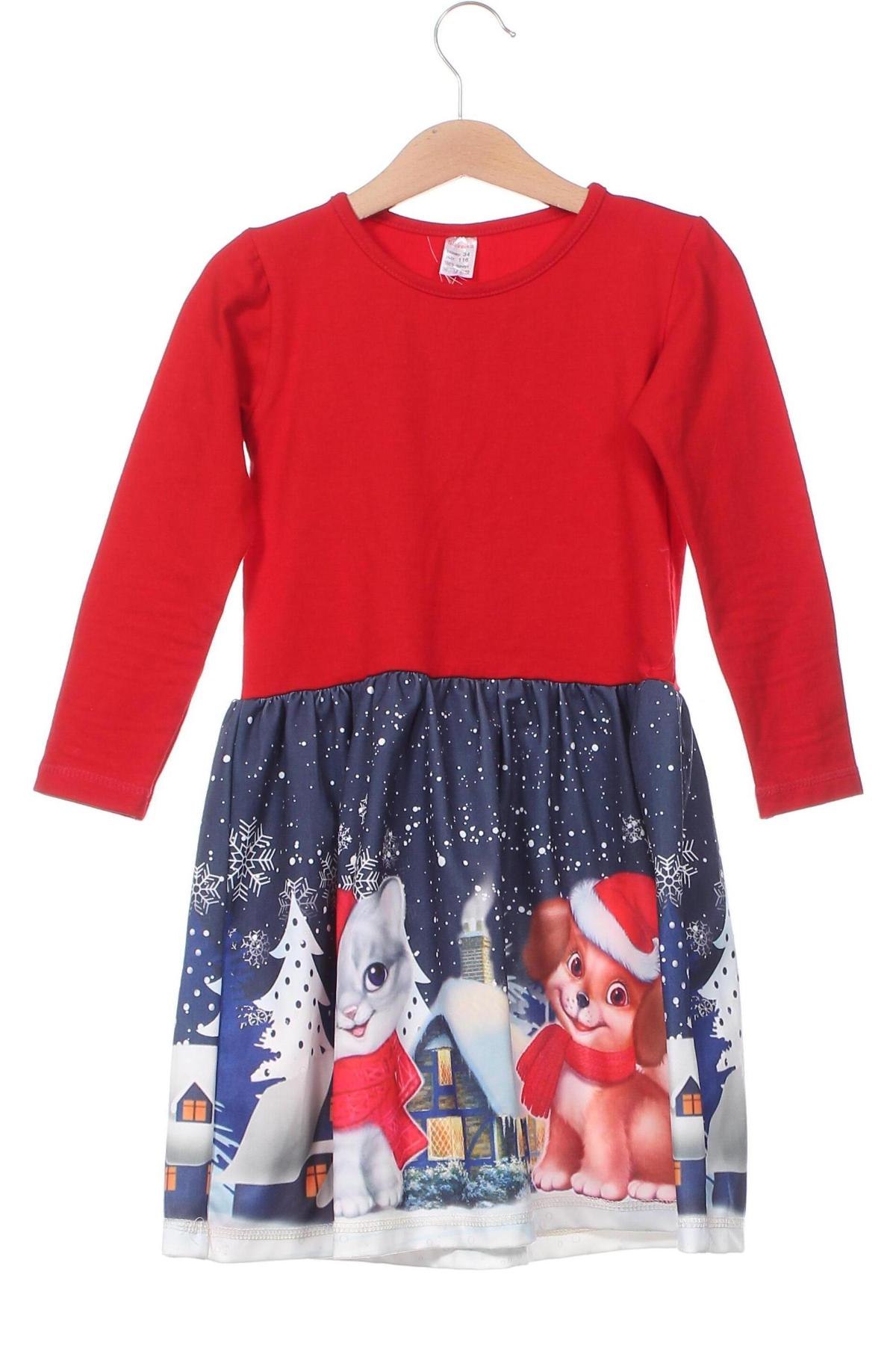 Kinderkleid, Größe 5-6y/ 116-122 cm, Farbe Mehrfarbig, Preis € 12,28