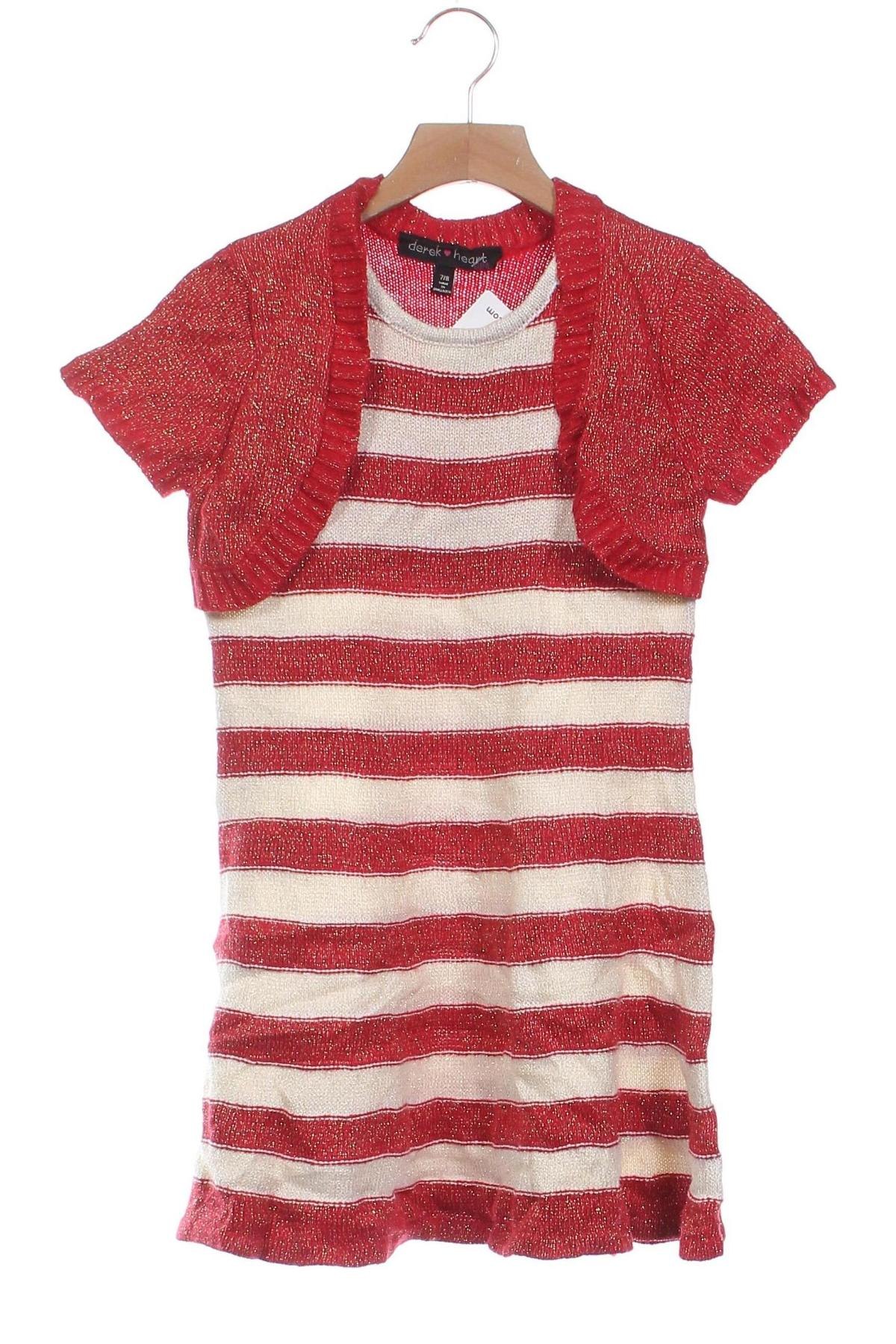 Kinderkleid Derek Heart, Größe 7-8y/ 128-134 cm, Farbe Rot, Preis € 6,99