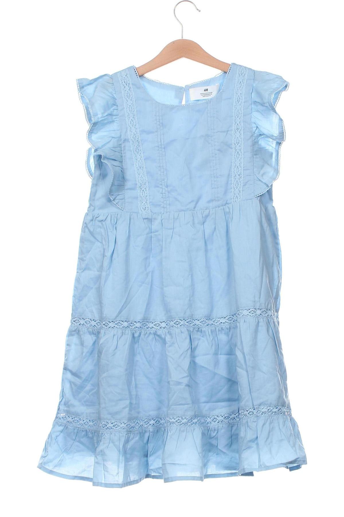 Kinderkleid H&M, Größe 8-9y/ 134-140 cm, Farbe Blau, Preis 19,95 €