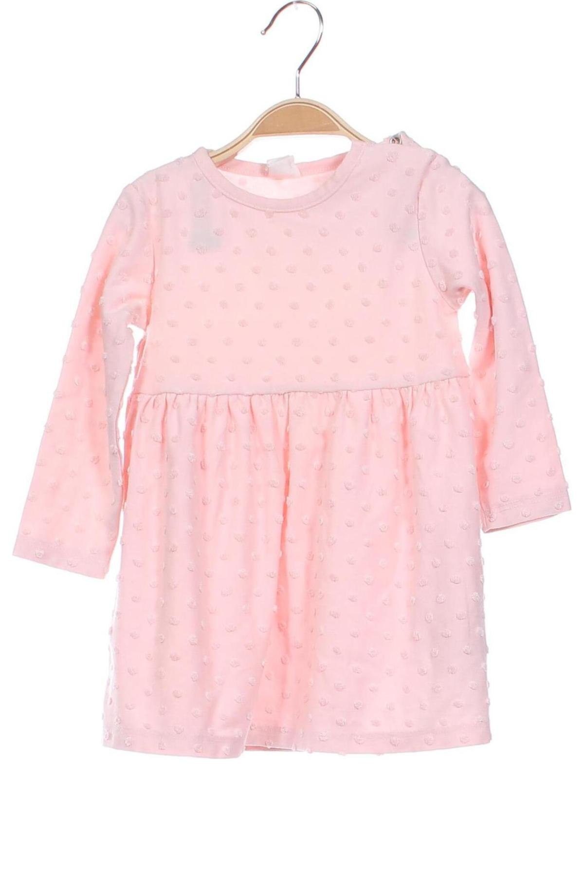 Dětské šaty  H&M, Velikost 12-18m/ 80-86 cm, Barva Růžová, Cena  169,00 Kč