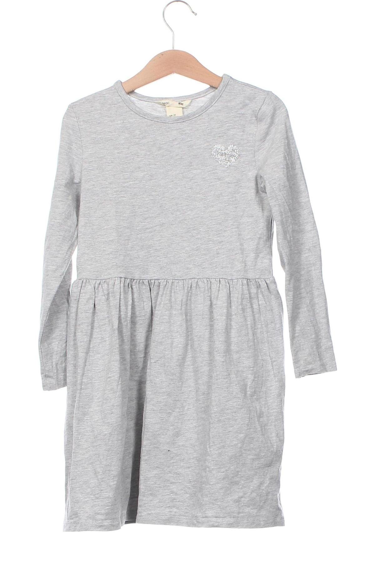 Kinderkleid H&M, Größe 6-7y/ 122-128 cm, Farbe Grau, Preis € 15,29