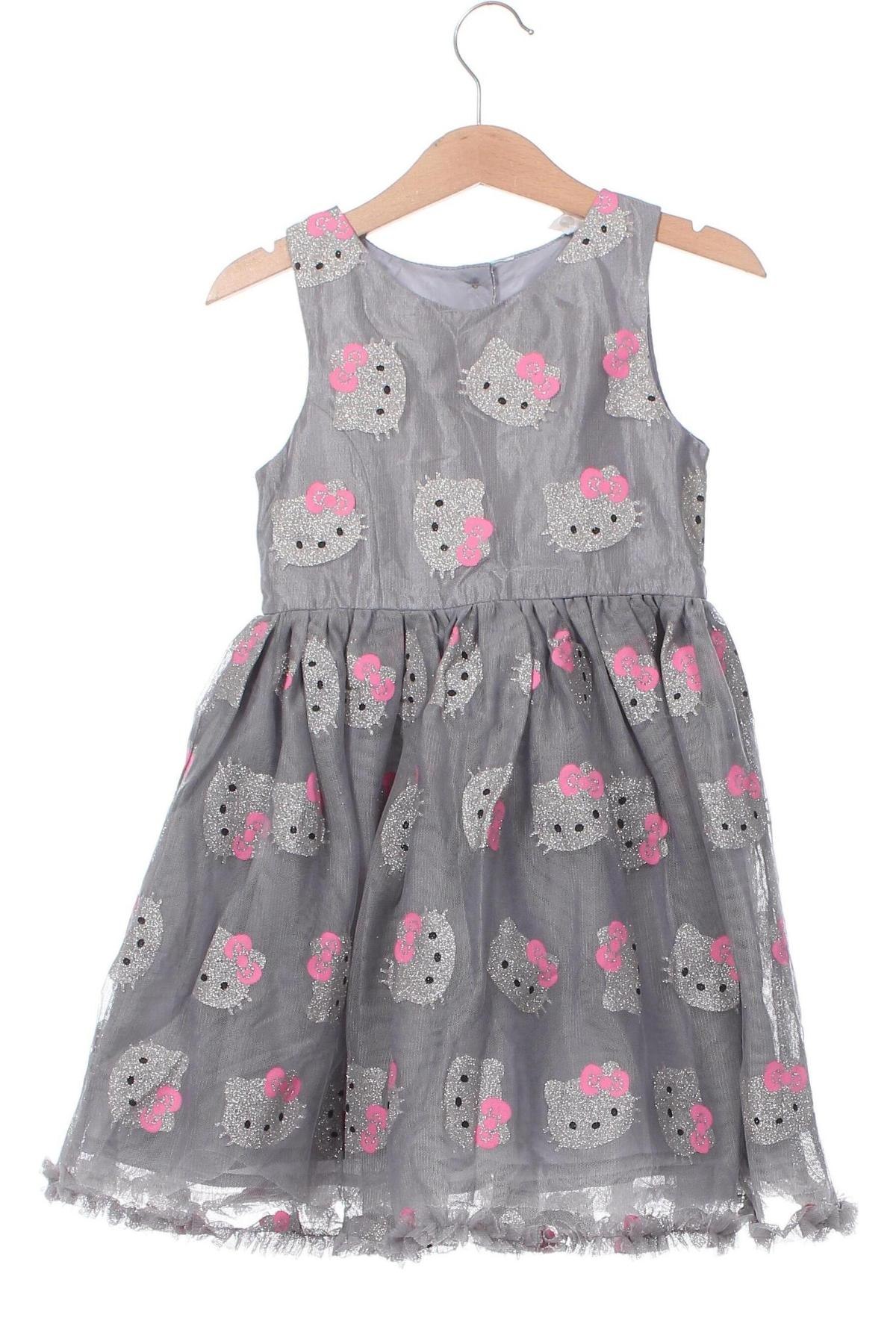 Kinderkleid Hello Kitty, Größe 2-3y/ 98-104 cm, Farbe Grau, Preis 12,28 €