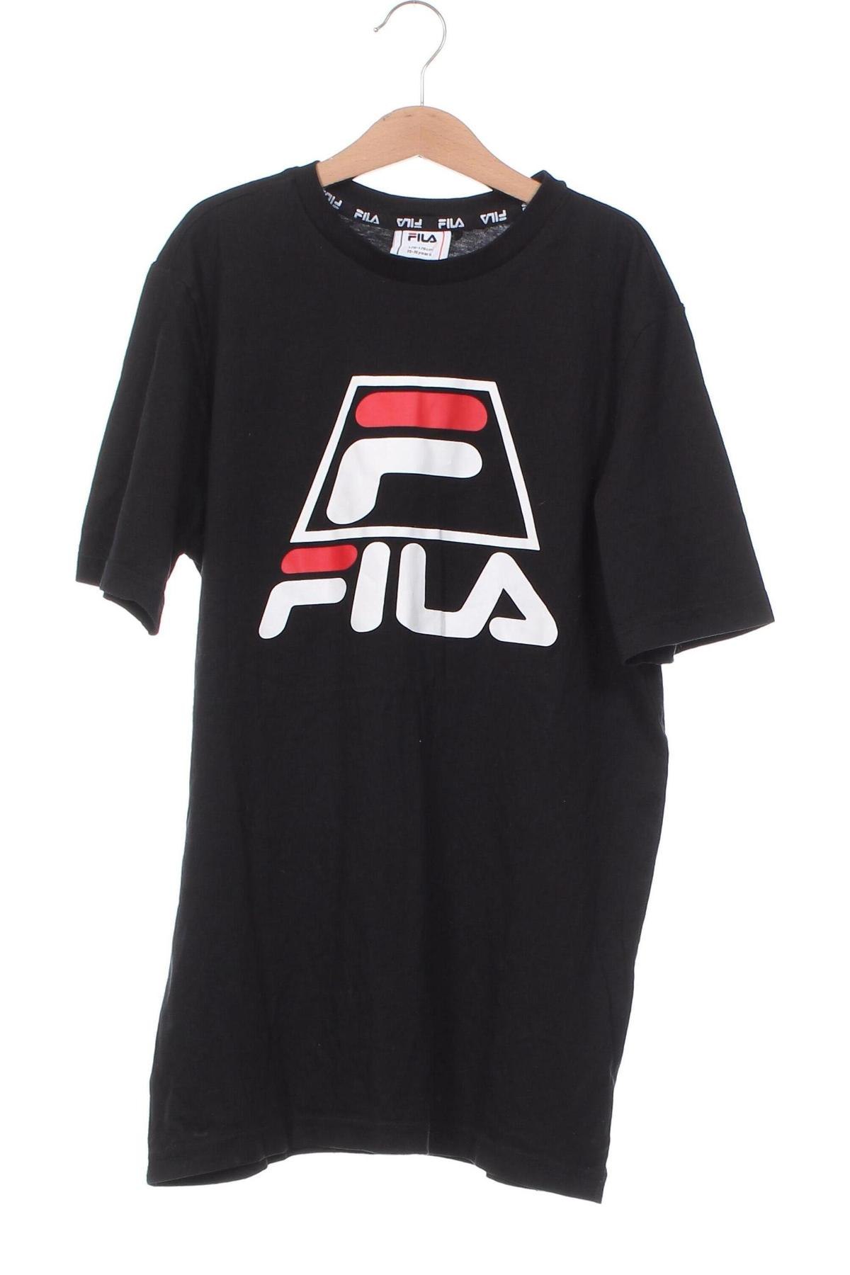 Dziecięcy T-shirt FILA, Rozmiar 15-18y/ 170-176 cm, Kolor Czarny, Cena 31,99 zł