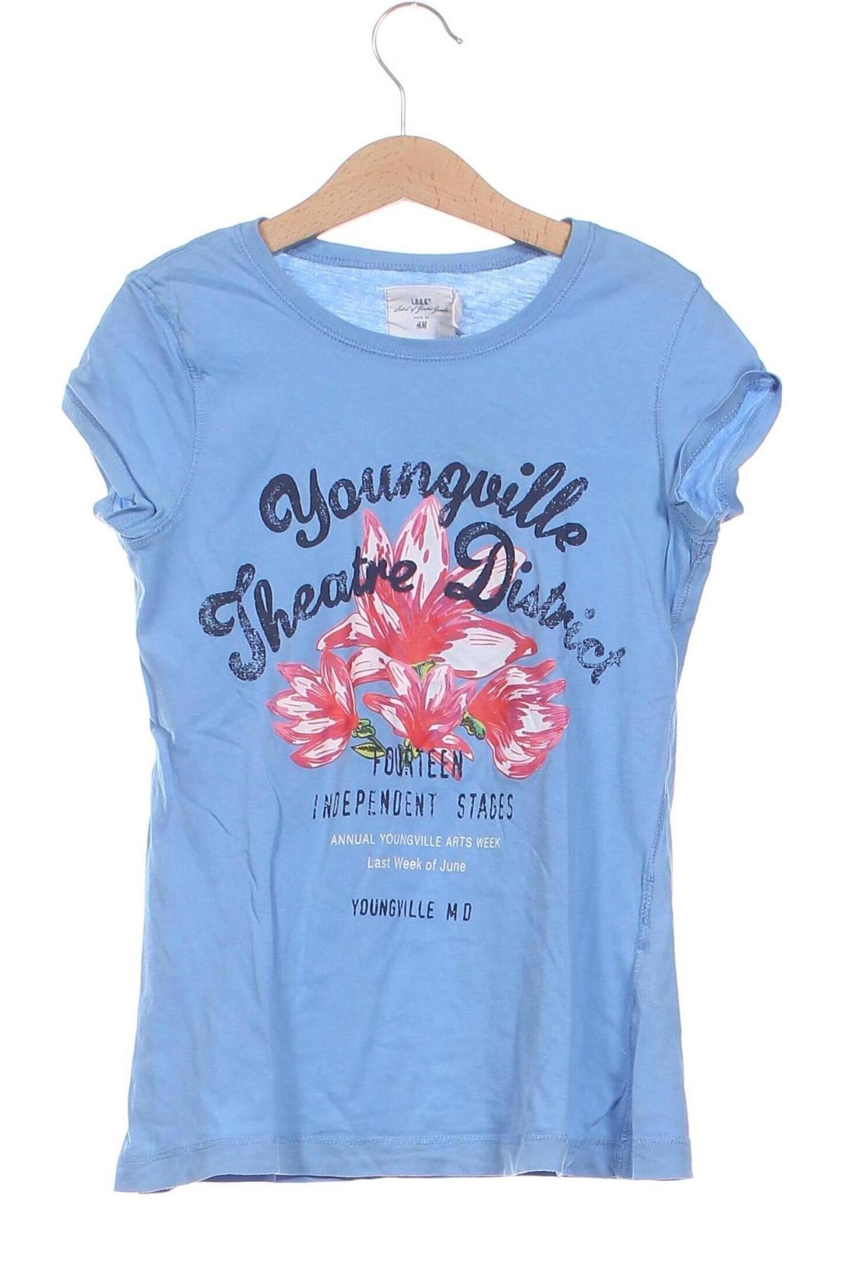 Kinder T-Shirt H&M, Größe 8-9y/ 134-140 cm, Farbe Blau, Preis € 4,49