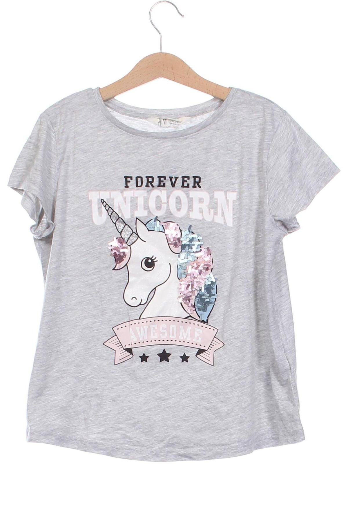 Kinder T-Shirt H&M, Größe 12-13y/ 158-164 cm, Farbe Grau, Preis € 3,99