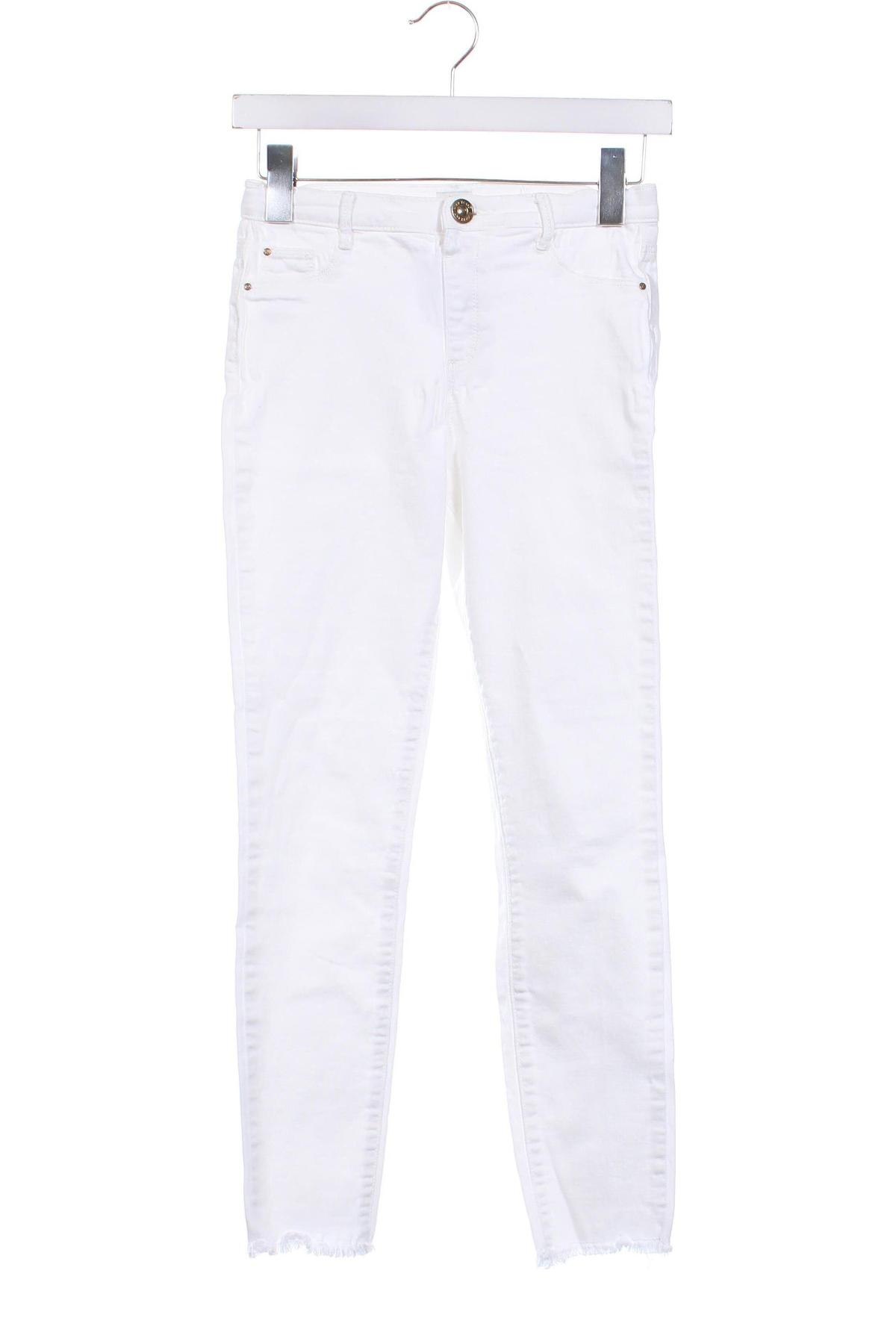 Kinderjeans River Island, Größe 10-11y/ 146-152 cm, Farbe Weiß, Preis 9,99 €